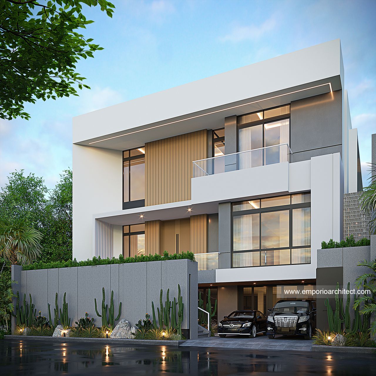 Desain Rumah Modern Minimalis 3 Lantai Bapak PNN di Samarinda