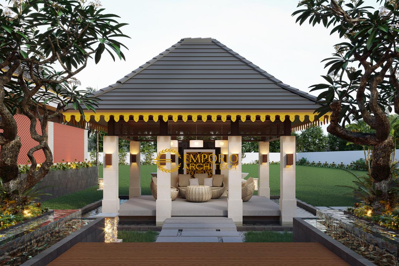 Desain Area Kolam Rumah Tradisional 1 Lantai Ibu Mila di Jambi 4