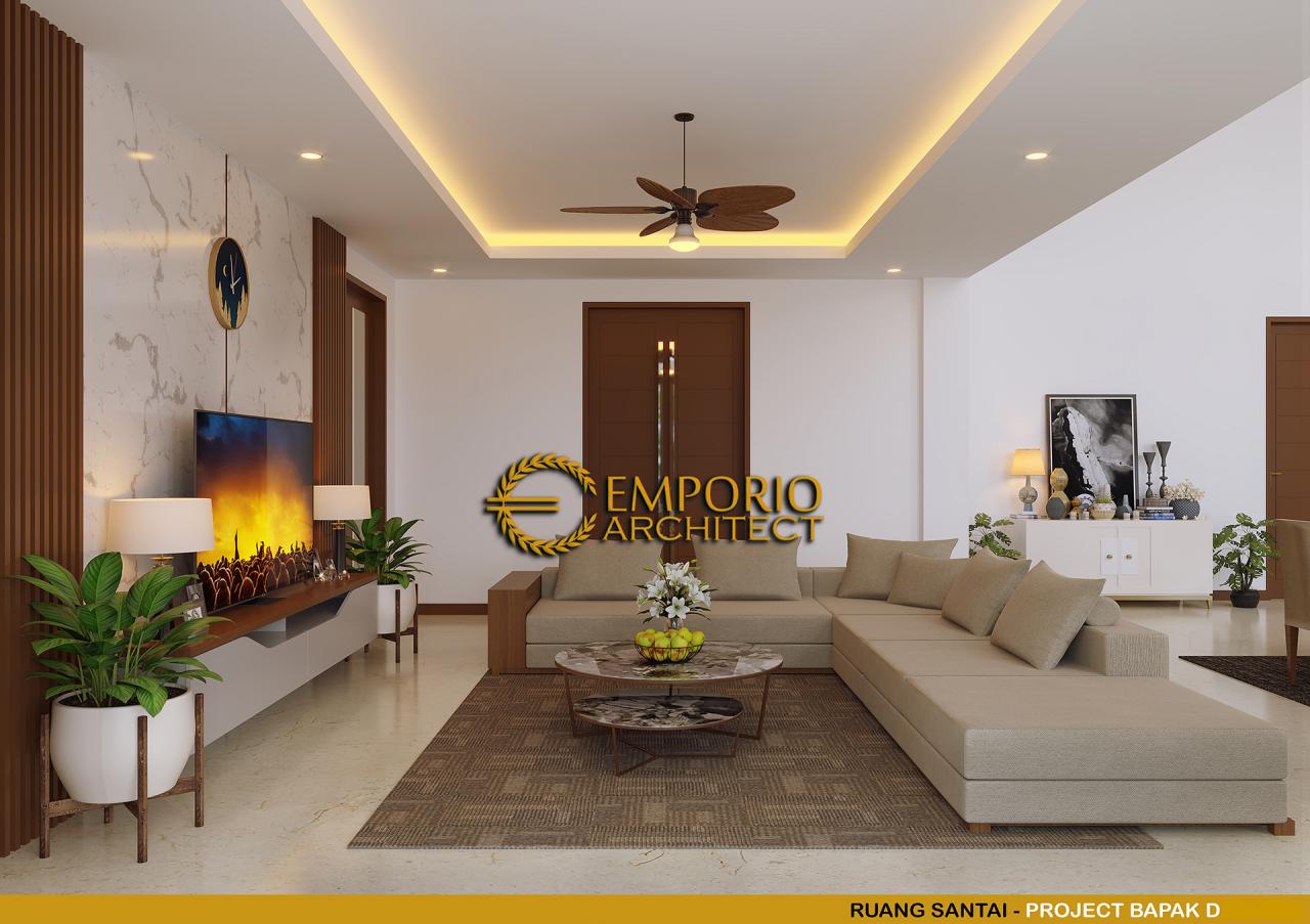 Desain Ruang Santai Rumah Villa Bali 1 Lantai Mr. D di Bukittinggi, Sumatera Barat 11