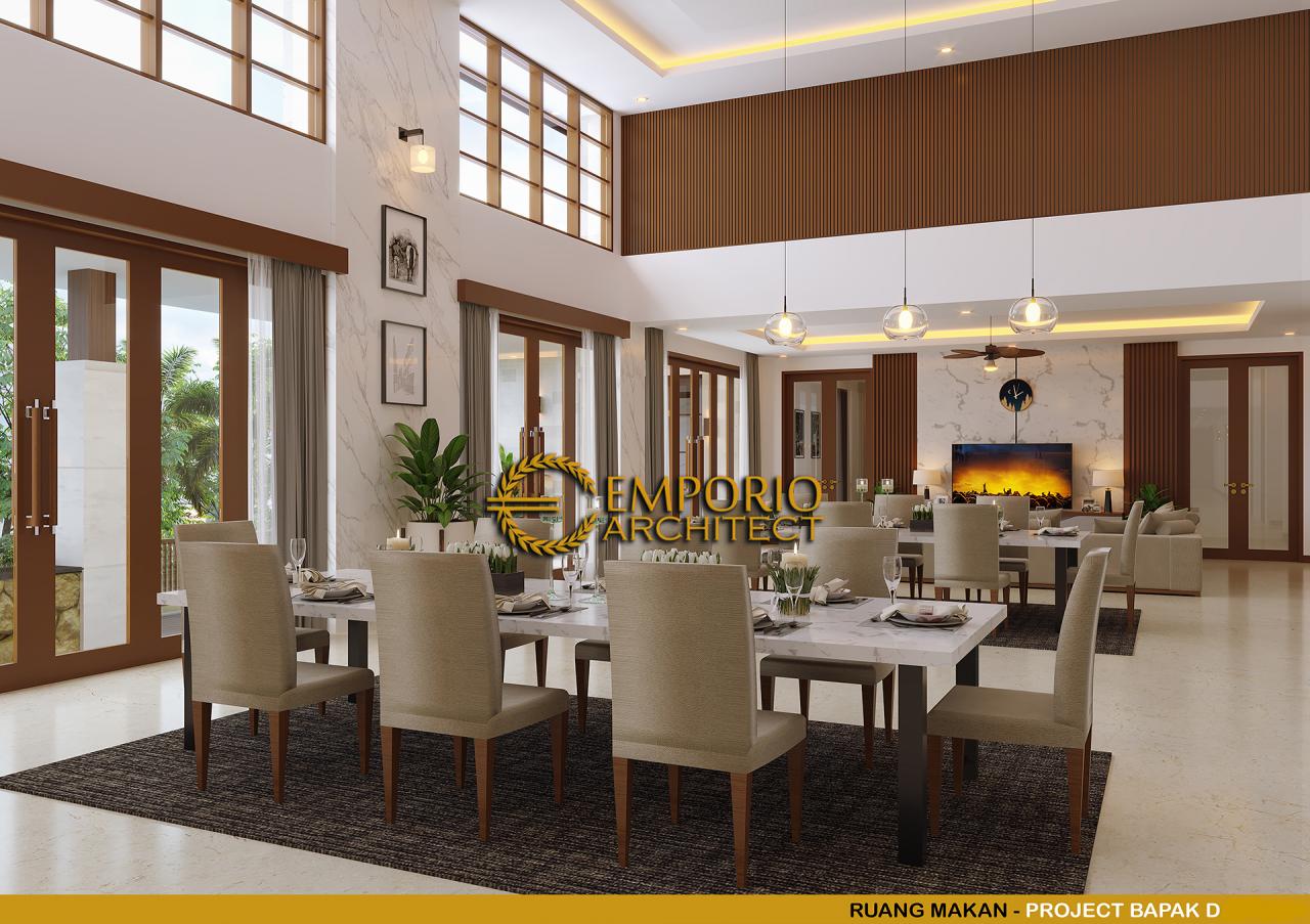 Desain Ruang Makan Rumah Villa Bali 1 Lantai Mr. D di Bukittinggi, Sumatera Barat 12
