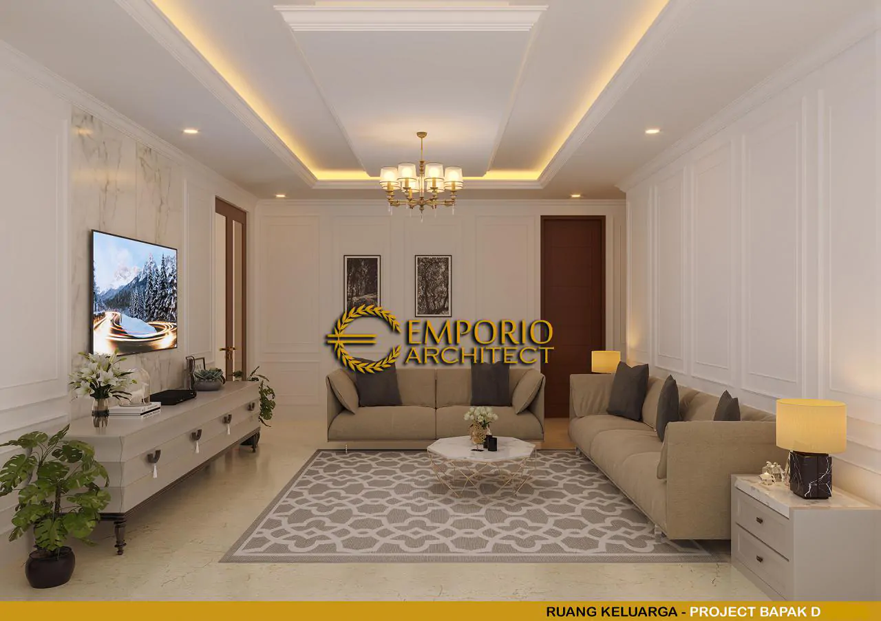 Desain Ruang Keluarga Rumah Villa Bali 1 Lantai Mr. D di Bukittinggi, Sumatera Barat 11850