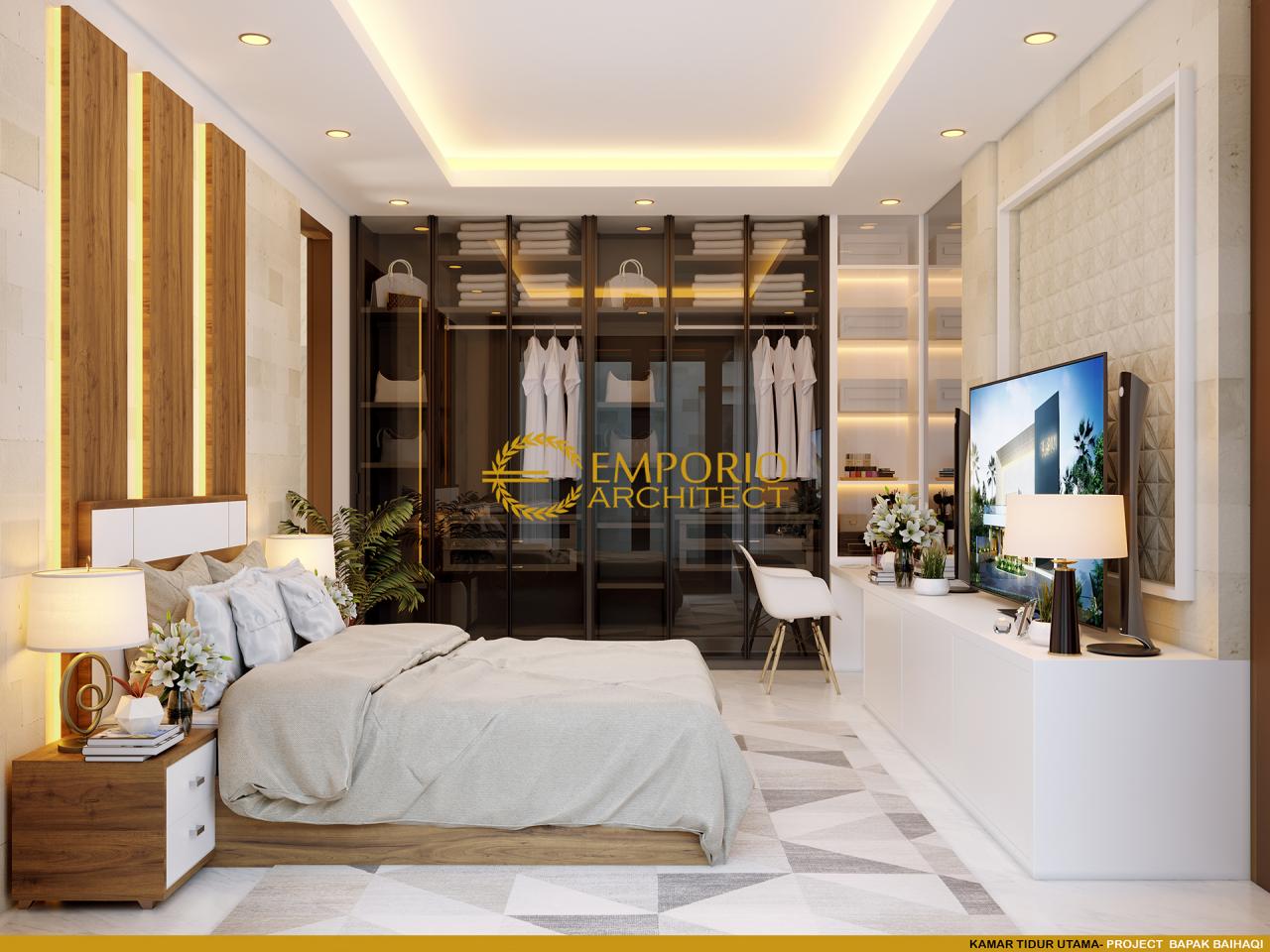 Desain Kamar Tidur Utama Rumah Villa Bali 1.5 Lantai Bapak Baihaqi di Aceh 10