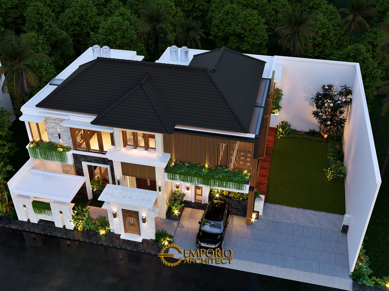 Desain Rumah Villa Bali 2 Lantai Bapak Anang di Yogyakarta
