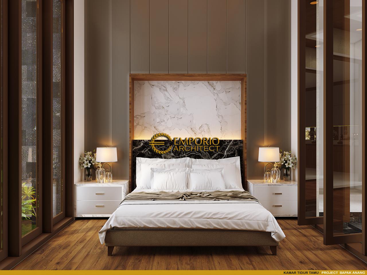 Desain Kamar Tidur Tamu Rumah Villa Bali 2 Lantai Bapak Anang di Yogyakarta 7