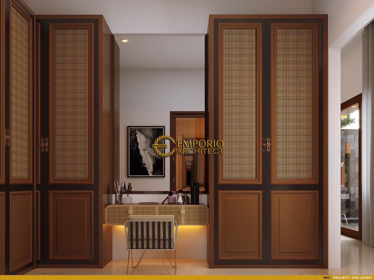 Desain Walk In Closet Rumah Villa Bali 2 Lantai Bapak Era Johny di Surakarta, Jawa Tengah 12