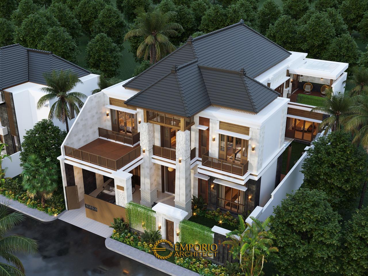 Desain Master Plan Rumah Villa Bali 2 Lantai Bapak Era Johny di Surakarta, Jawa Tengah 7
