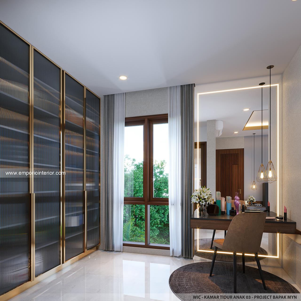 Desain Walk In Closet - Kamar Tidur Anak 3 Rumah Villa Bali 2 Lantai ...