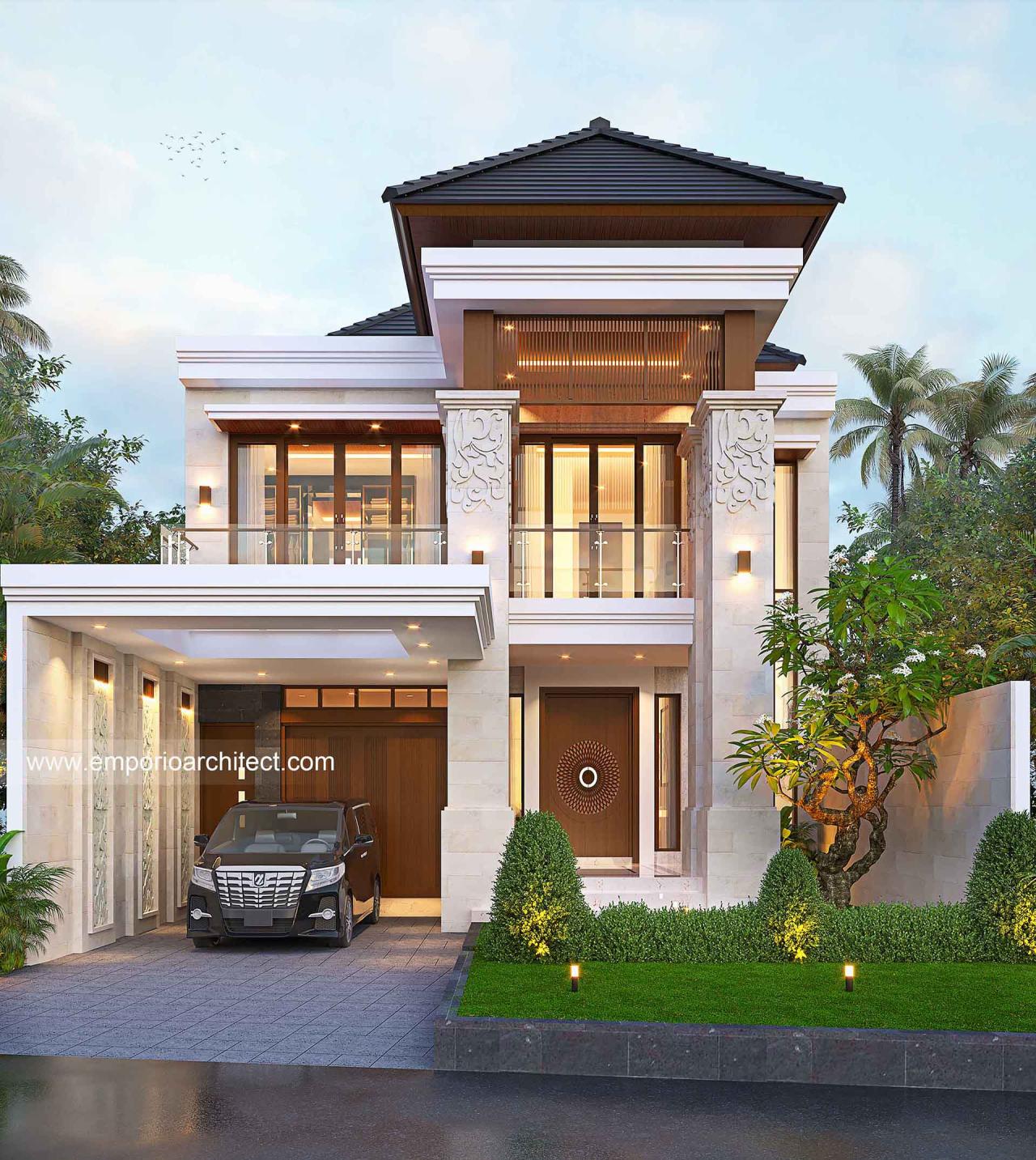 Desain Rumah Villa Bali 2 Lantai Mr. KY di Bali