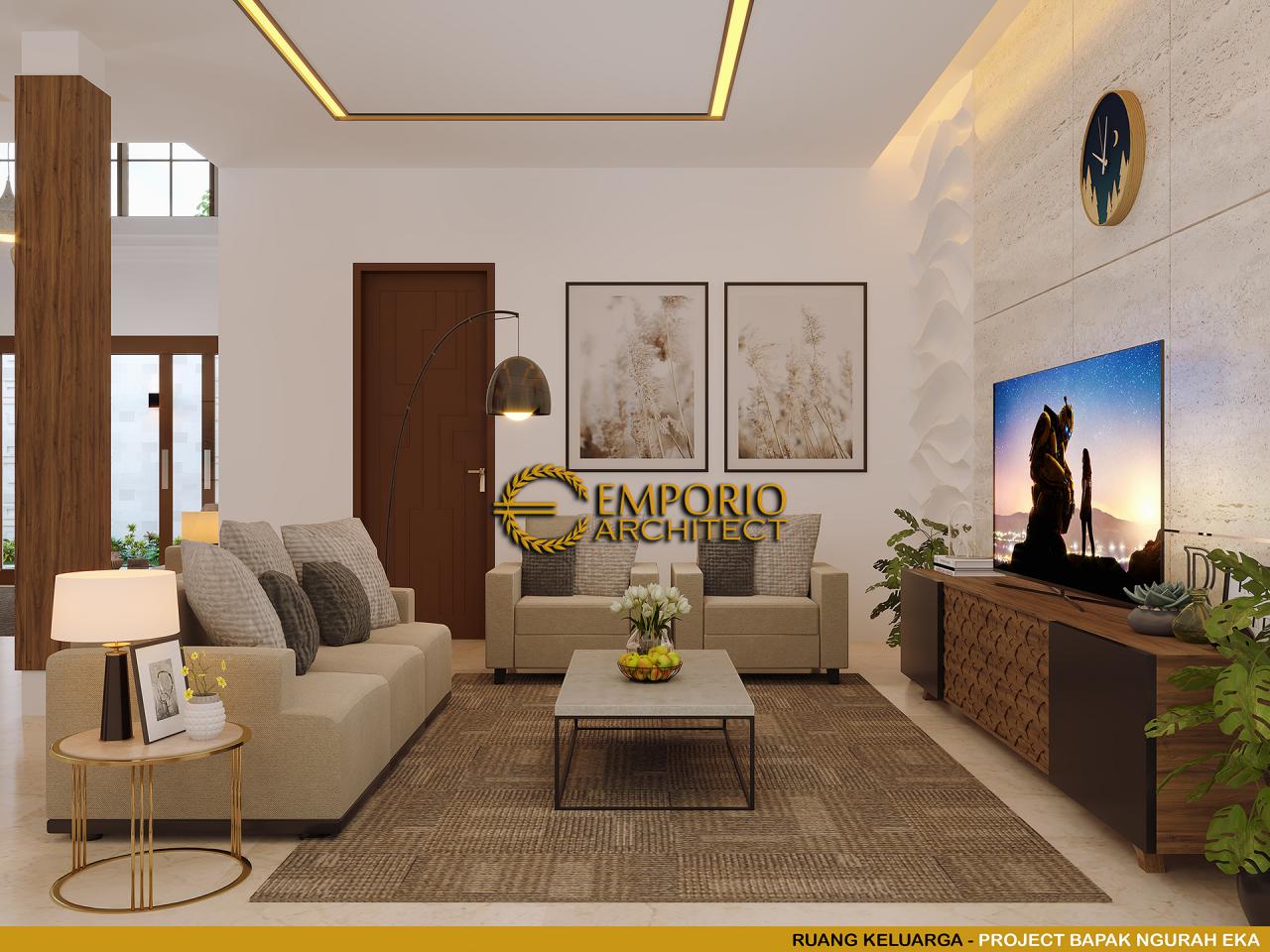 Desain Ruang Keluarga Rumah Villa Bali 2 Lantai dr. Ngurah Eka di Denpasar, Bali 7