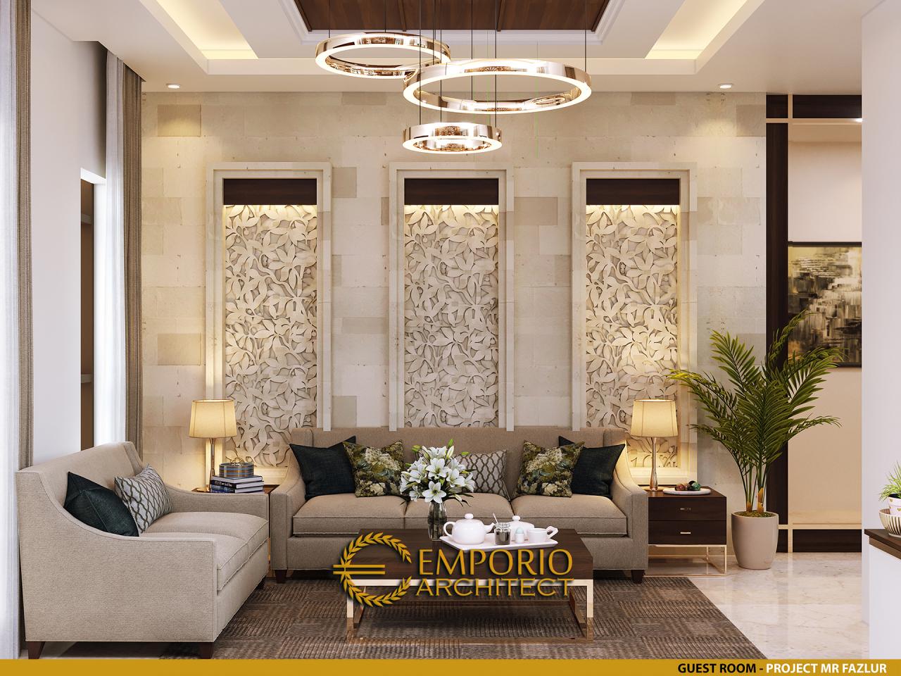 Desain Ruang Tamu Rumah Villa Bali 3 Lantai Mr. Fazlur di Bangladesh 5