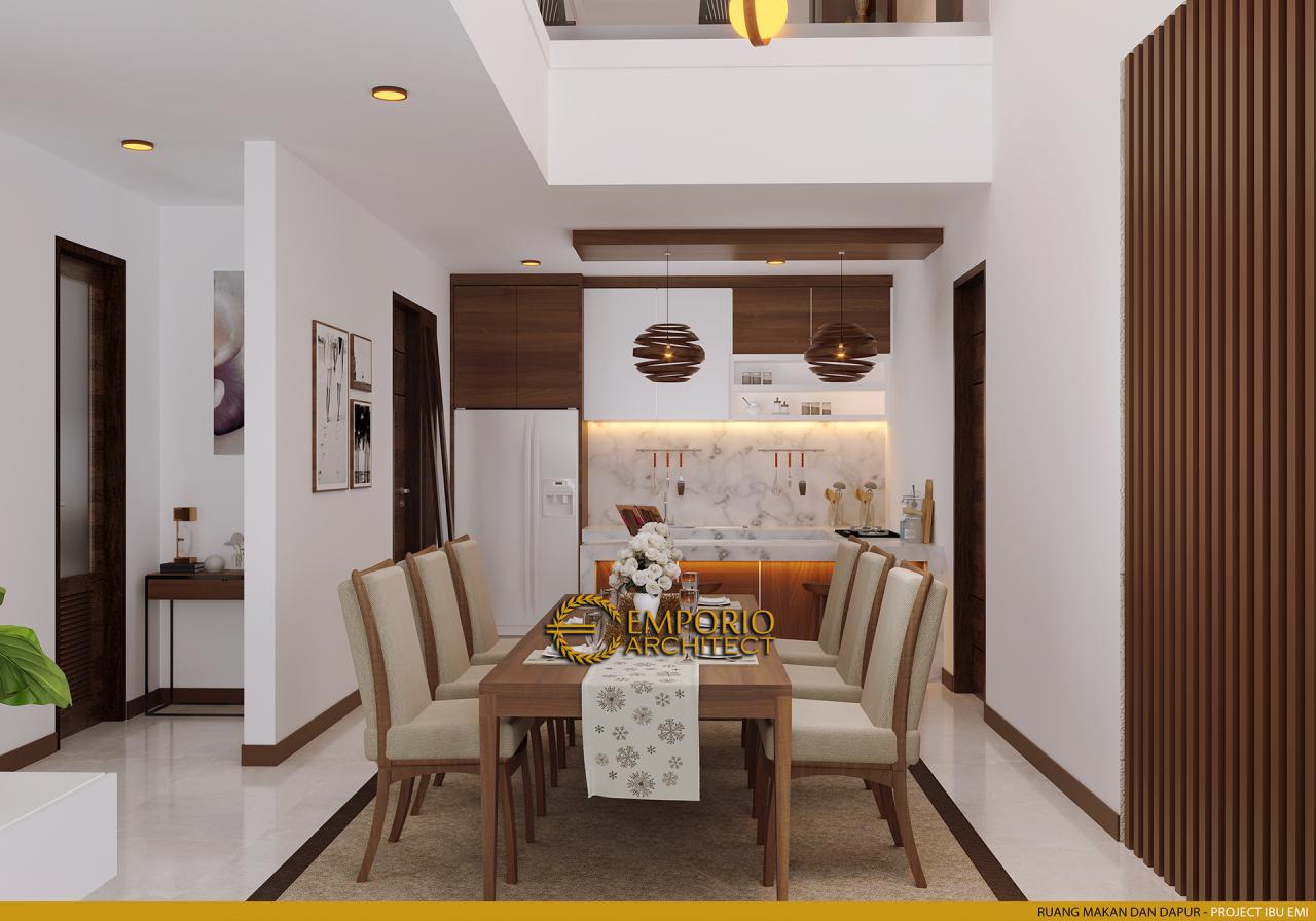 Desain Ruang Makan dan Dapur Rumah Villa Bali Modern 2 Lantai Ibu Emi II di Medan, Sumatera Utara 9