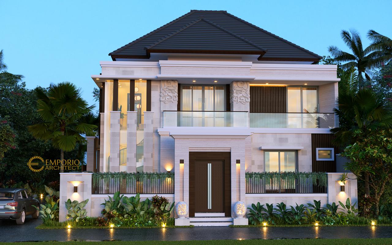Desain Rumah Villa Bali Modern 2 Lantai Ibu Emi II di Medan, Sumatera Utara