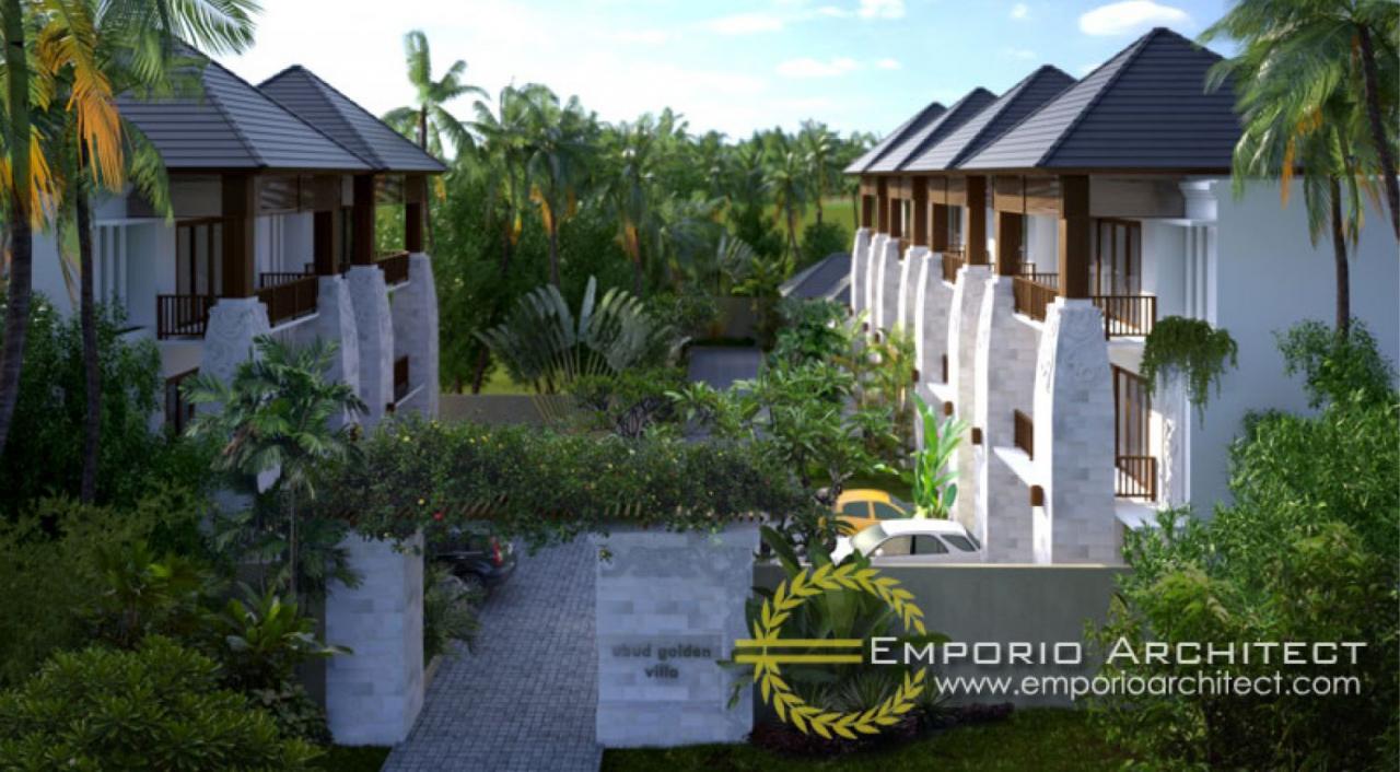 Desain Exterior 3 Ubud Golden Villa Style Villa Bali 3 Lantai di Bali 3