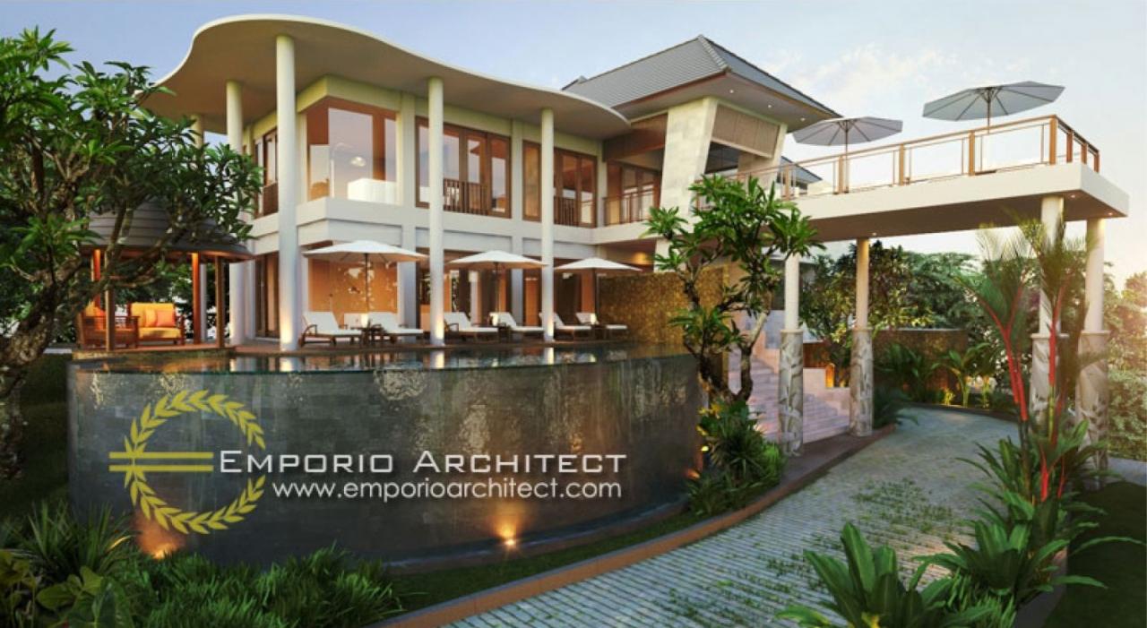 Desain Exterior 1 Villa Style Villa Bali 2 Lantai Ibu Deby di Bali 1