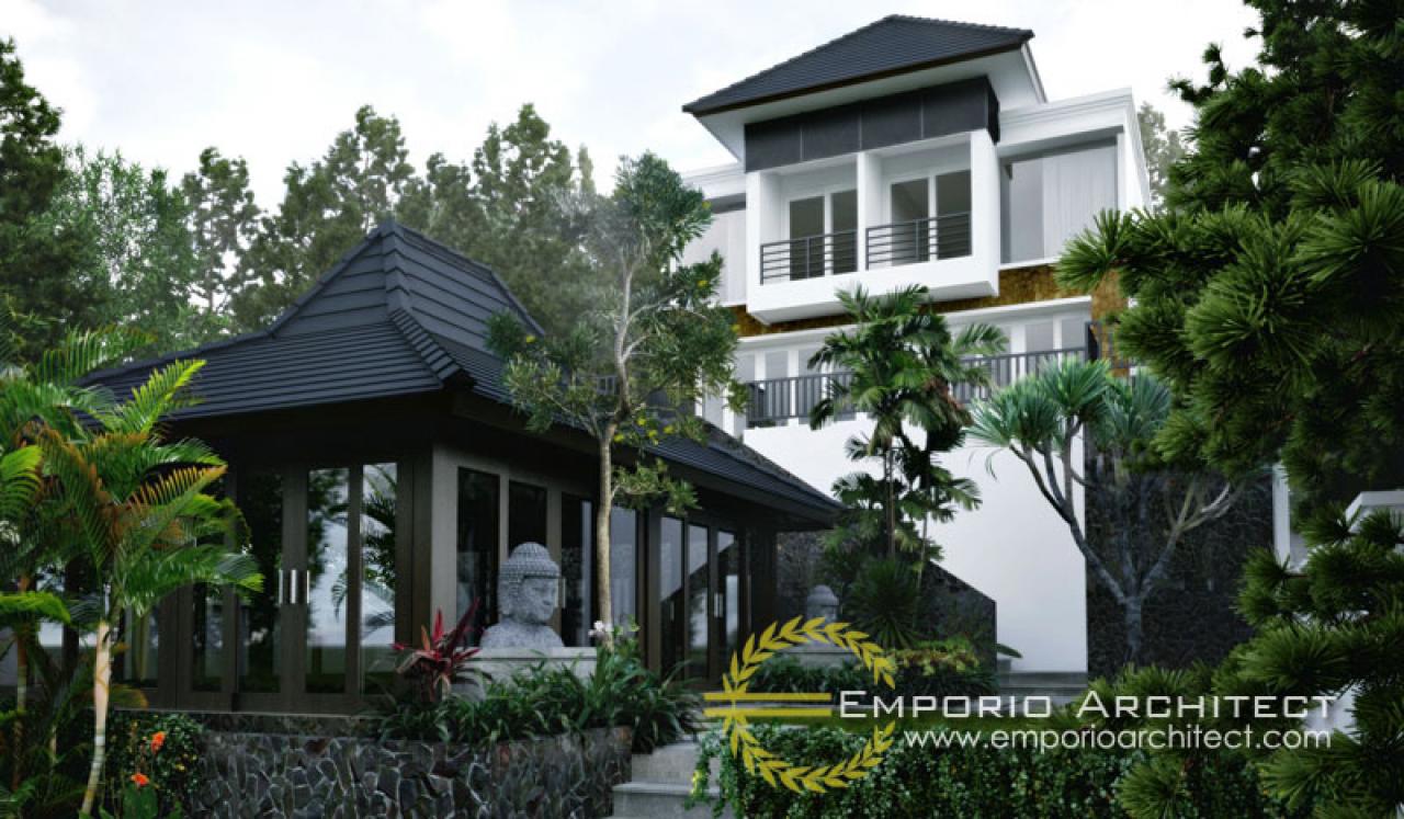 Desain Exterior 2 Villa Style Villa Bali 2 Lantai Ibu Juliati di Bali 2