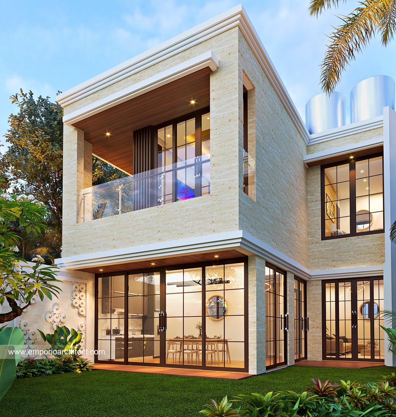 Desain Tampak Belakang B Villa Kartika 10 Style Villa Bali Modern 2