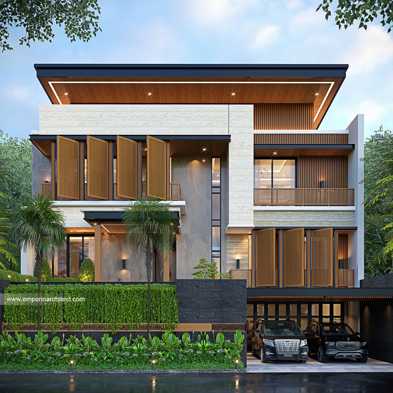 Image Mrs. SR 1938 Modern House 3 Floors Design - Bogor