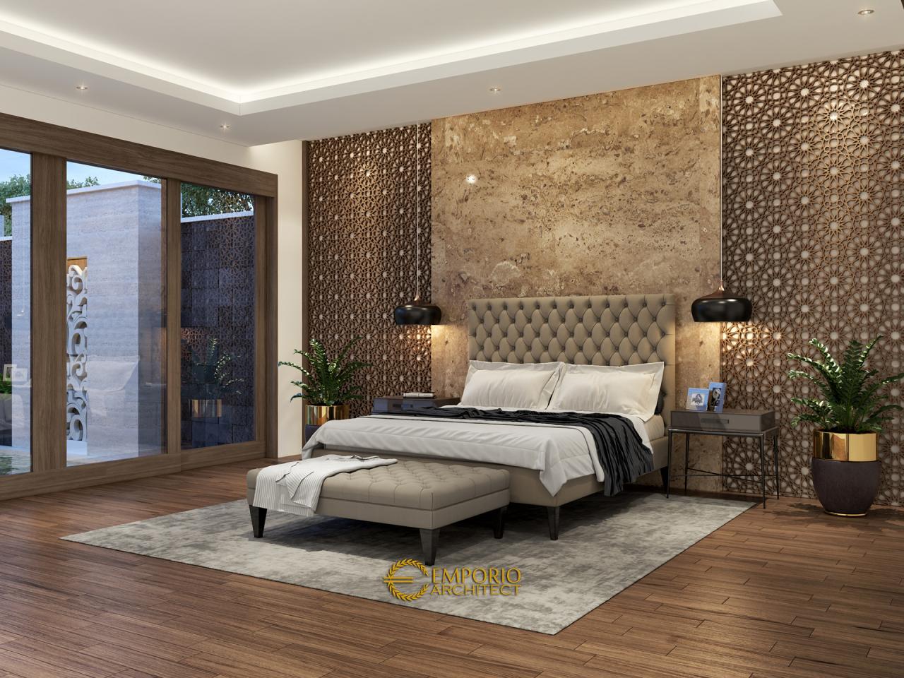 Desain Kamar Tidur Rumah Villa Bali 1 Lantai Bapak Farizal II di Aceh 5