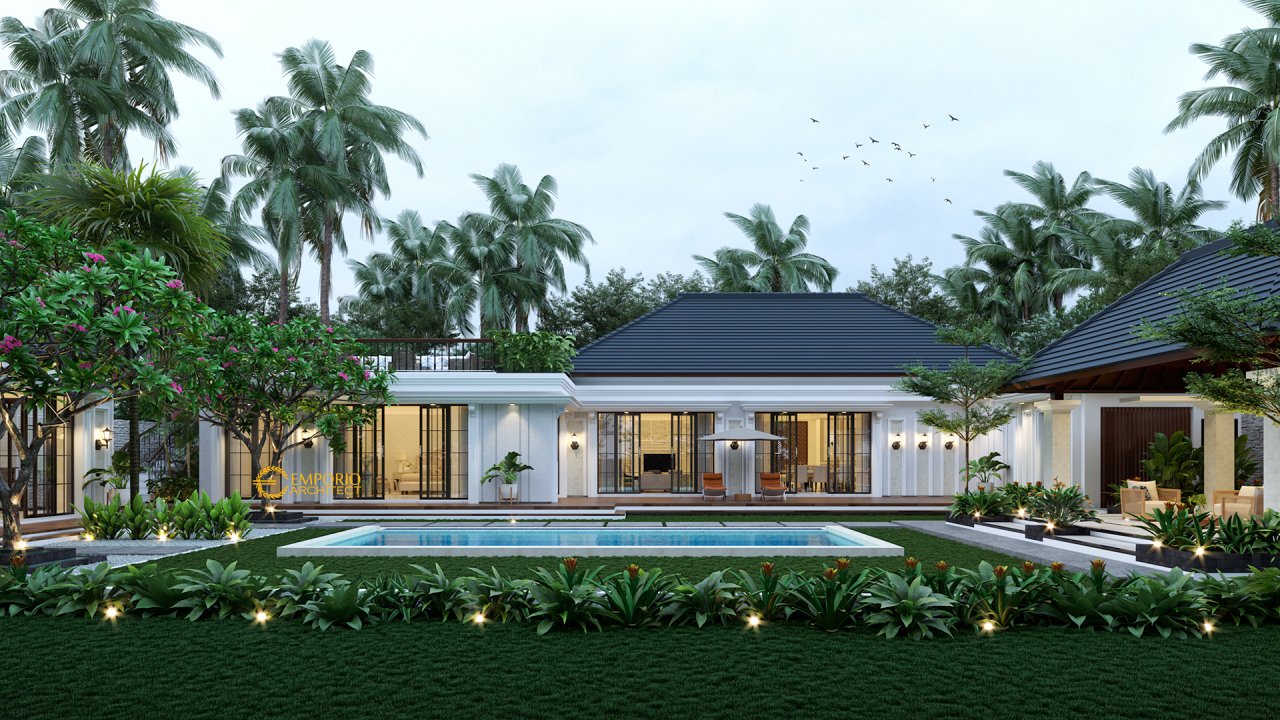 Desain Rumah Classic 1 Lantai Ibu Olivia di Aceh 2