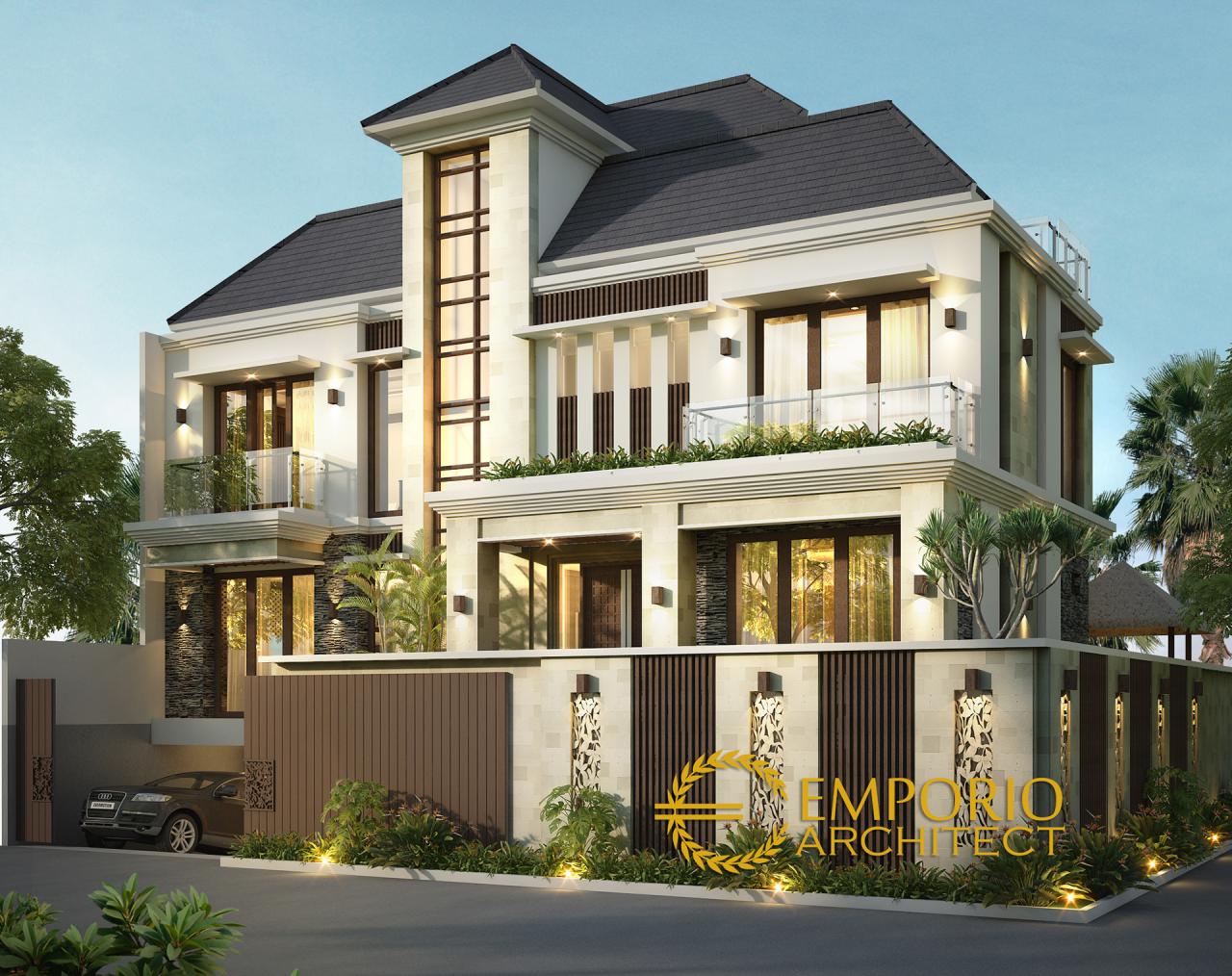 Desain Rumah Villa Bali 3 Lantai Bapak Abdul di Ambon, Maluku