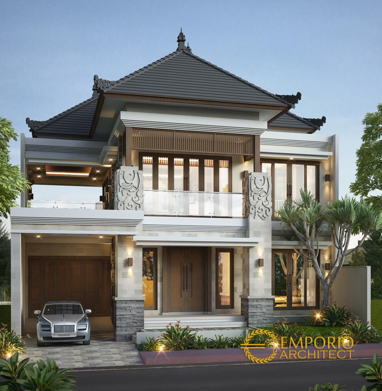 Desain Rumah Villa Bali 2 Lantai Bapak Edy di Kuta, Bali