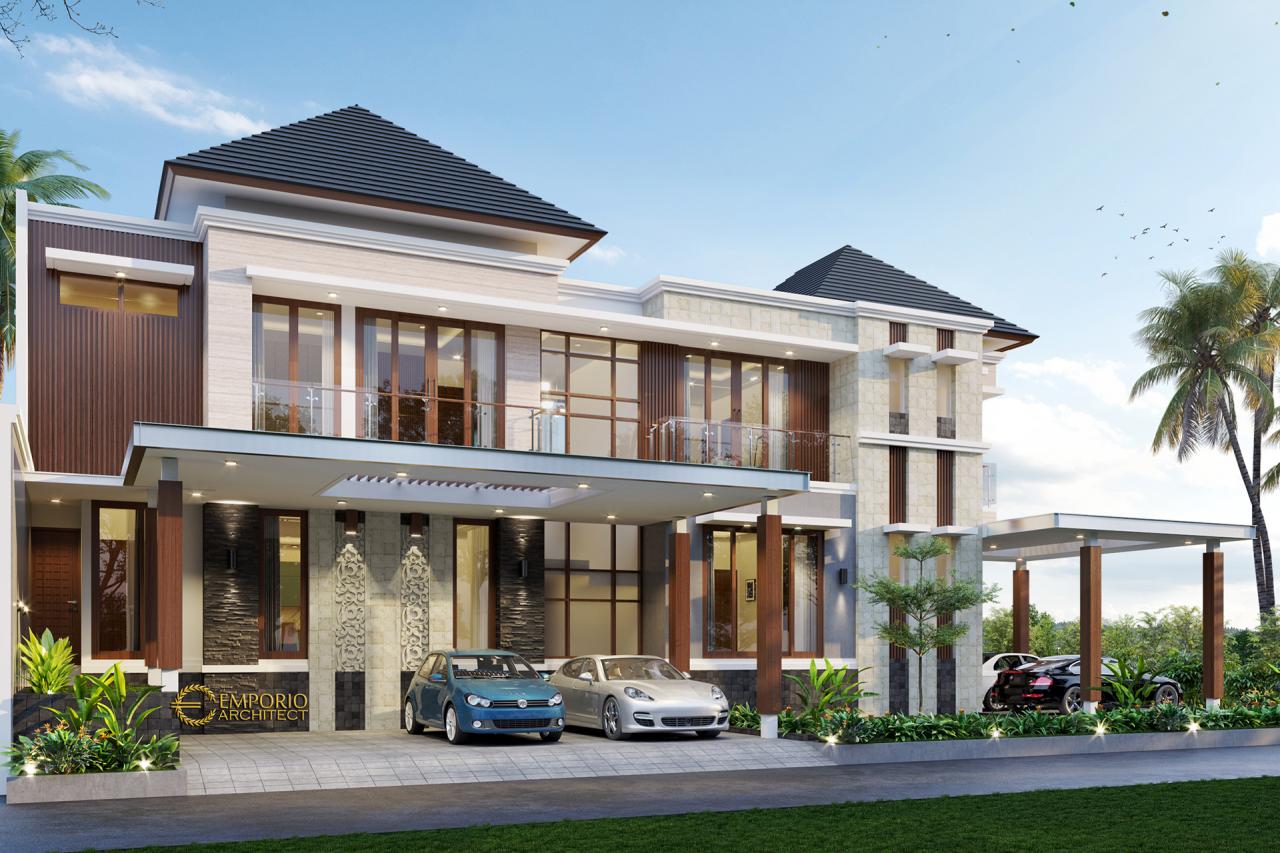 Desain Rumah Modern 2 Lantai Bapak Sakti - Bandar Lampung