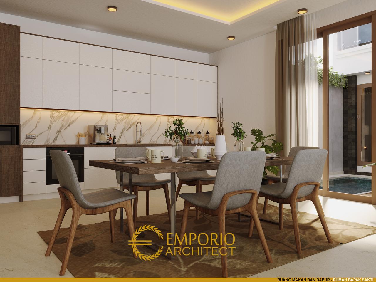 Desain Ruang Makan dan Dapur Rumah Modern 2 Lantai Bapak Sakti di Bandar Lampung 5