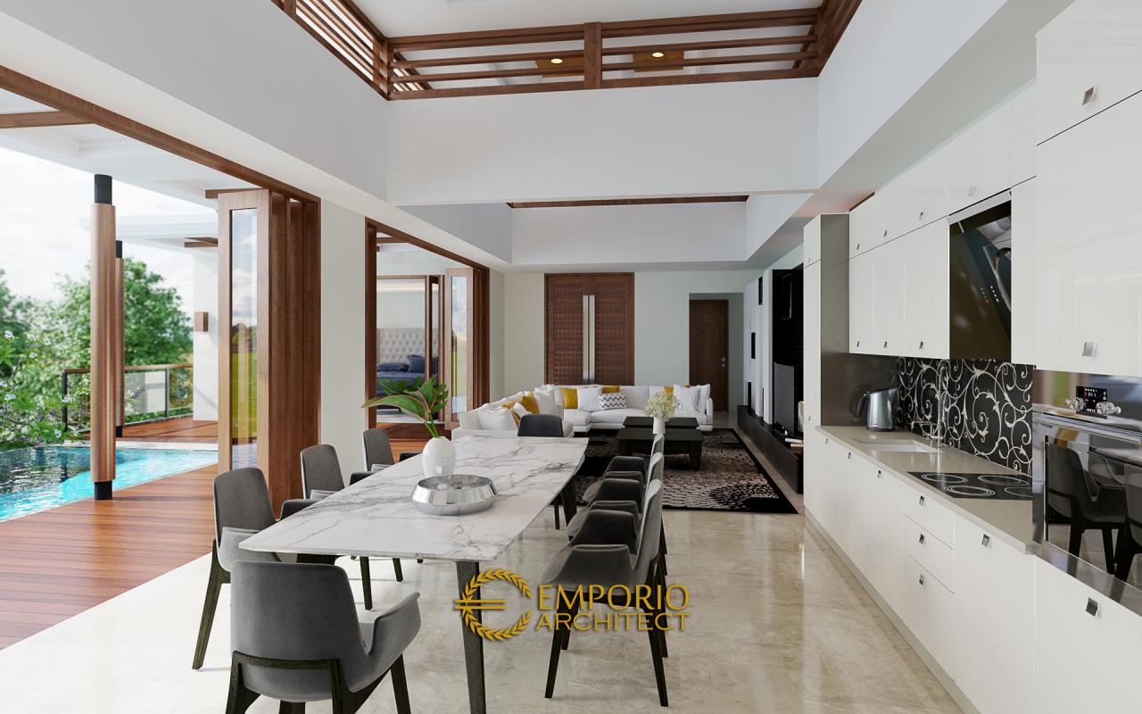 Desain Ruang Makan Rumah Villa Bali 2 Lantai Ibu Winona di Bandung 3