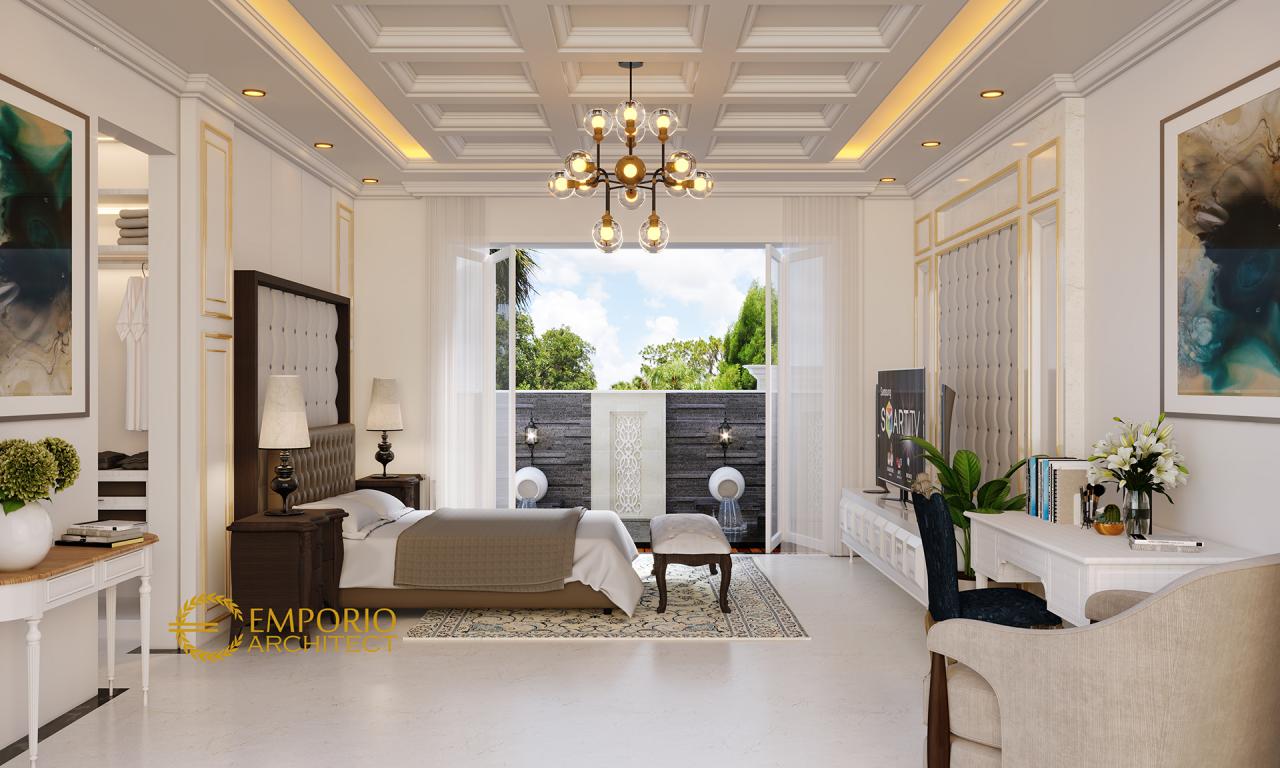Desain Kamar Tidur 1 Rumah Classic 2 Lantai Mr. S di Bandung 3