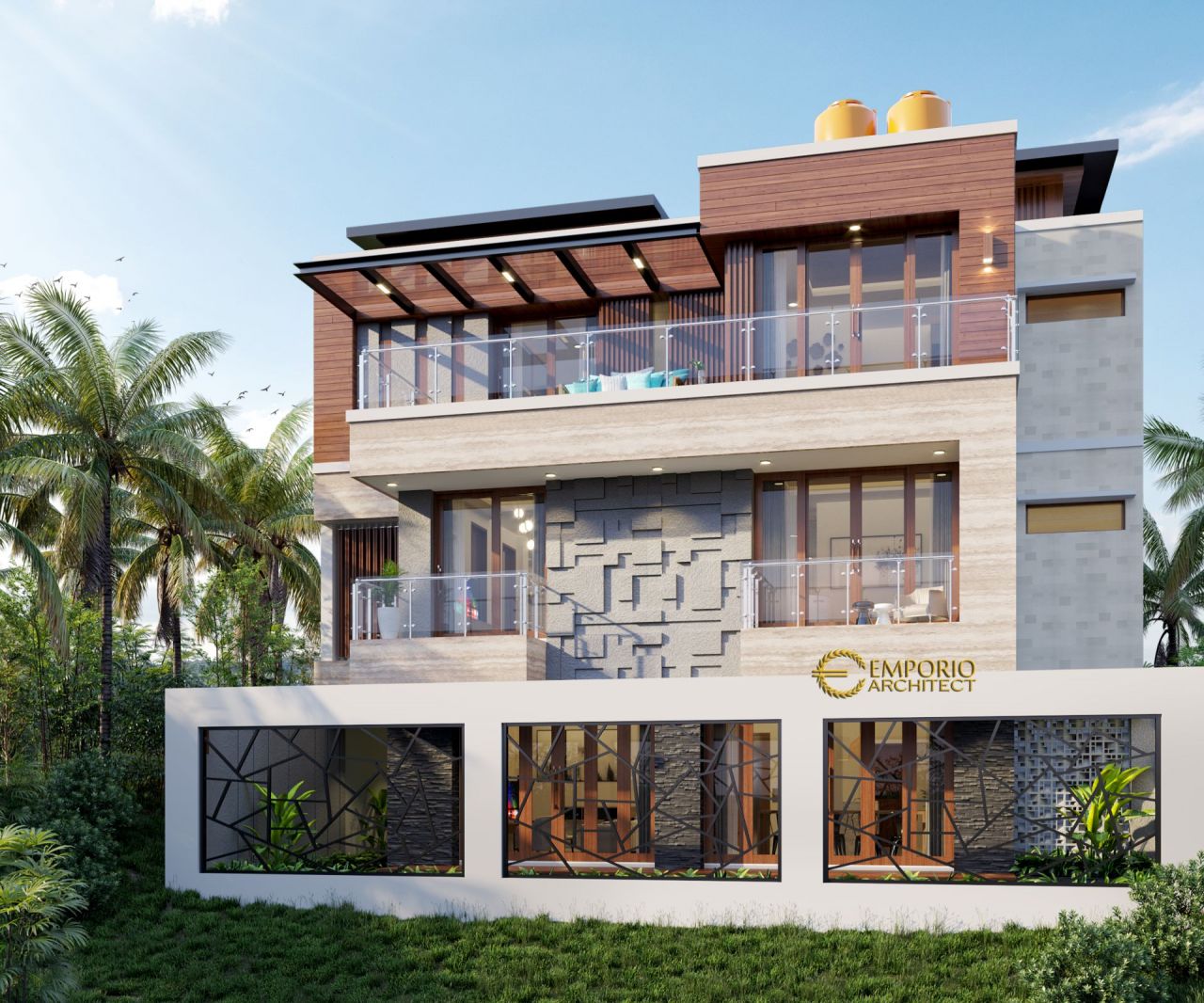 Desain Rumah Modern 3 Lantai Ibu Pauline di Bandung, Jawa Barat 2