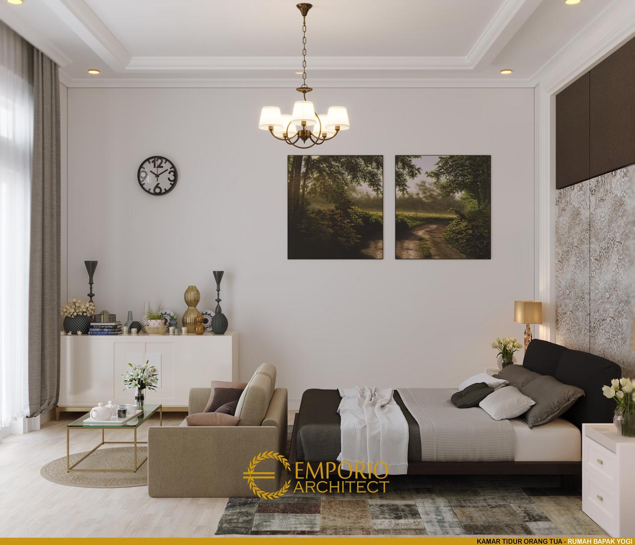 Desain Kamar Tidur Orang Tua Rumah Classic 2 Lantai Bapak Yogi di Bandung, Jawa Barat 5