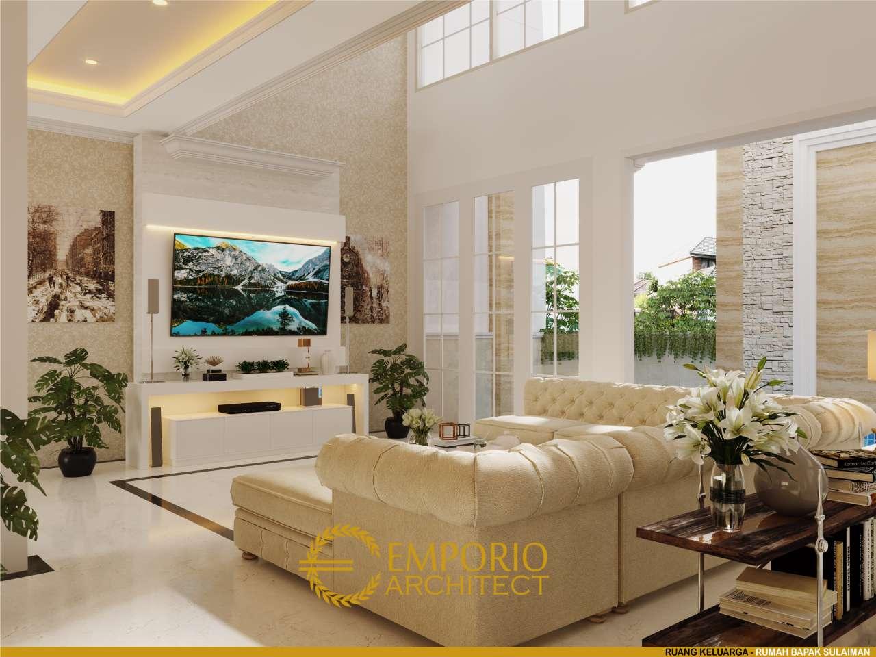 Desain Ruang Keluarga Rumah Hook Classic 3.5 Lantai Bapak Sulaiman di Bandung, Jawa Barat 7