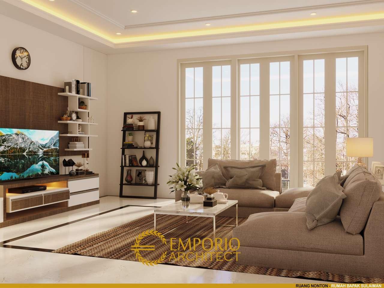 Desain Ruang Nonton Rumah Hook Classic 3.5 Lantai Bapak Sulaiman di Bandung, Jawa Barat 9