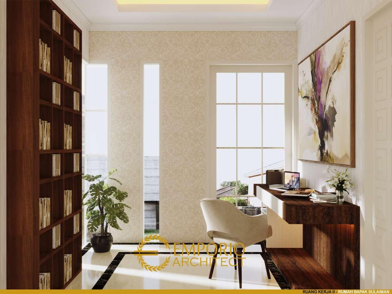 Desain Ruang Kerja 2 Rumah Hook Classic 3.5 Lantai Bapak Sulaiman di Bandung, Jawa Barat 11