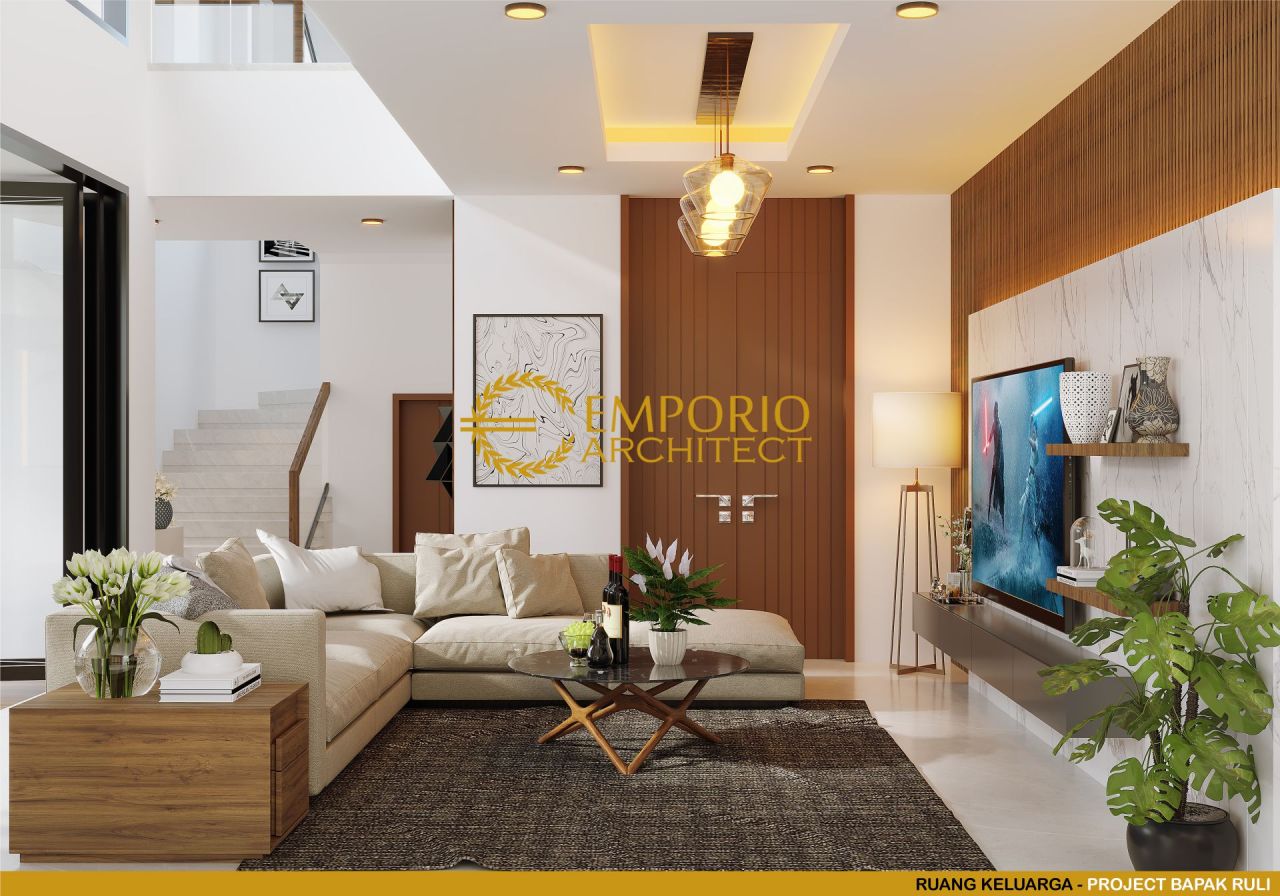 Desain Ruang Keluarga Rumah Bapak Ruli di Bandung, Jawa Barat 5