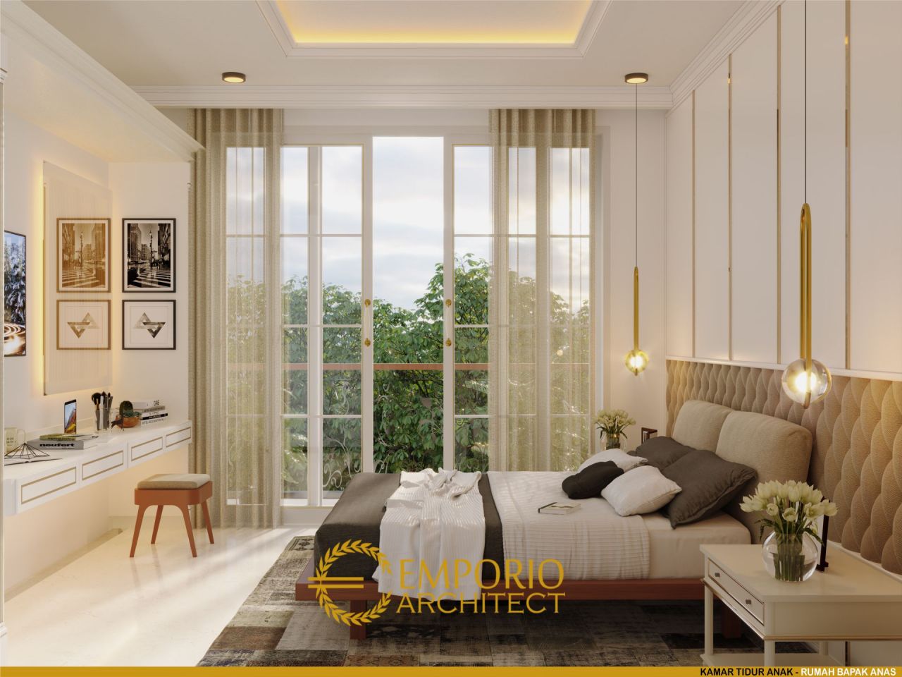 Desain Kamar Tidur Rumah Bapak Anas di Banten 11
