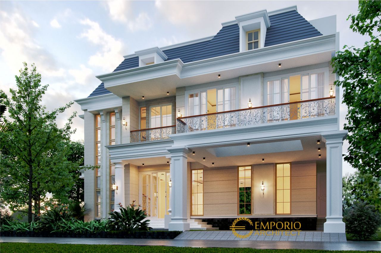 Desain Rumah Classic 2.5 Lantai Bapak Anas di Banten 4