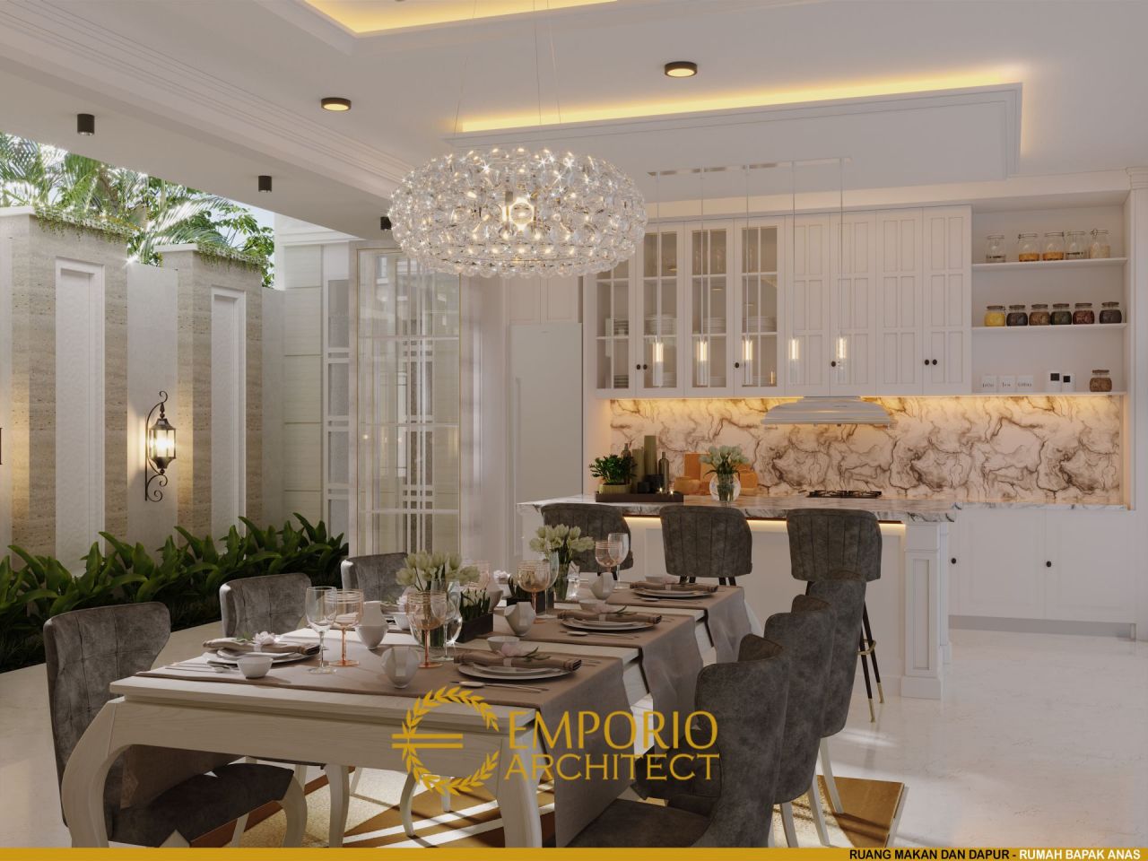 Desain Ruang Makan dan Dapur Rumah Bapak Anas di Banten 6