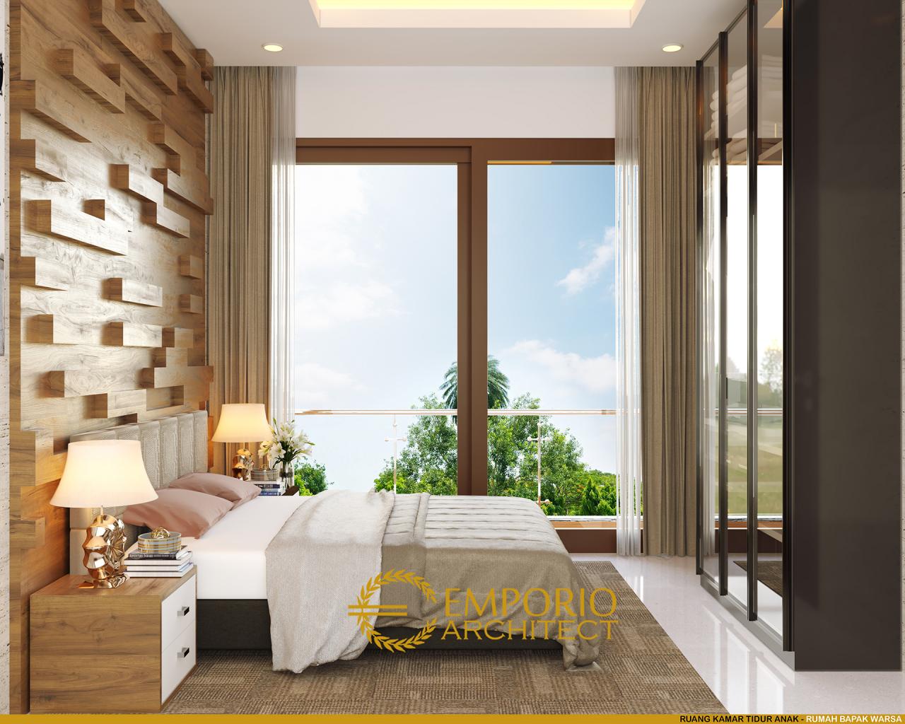 Desain Kamar Tidur Anak Rumah Villa Bali 2 Lantai Bapak Warsa di Bandung 7