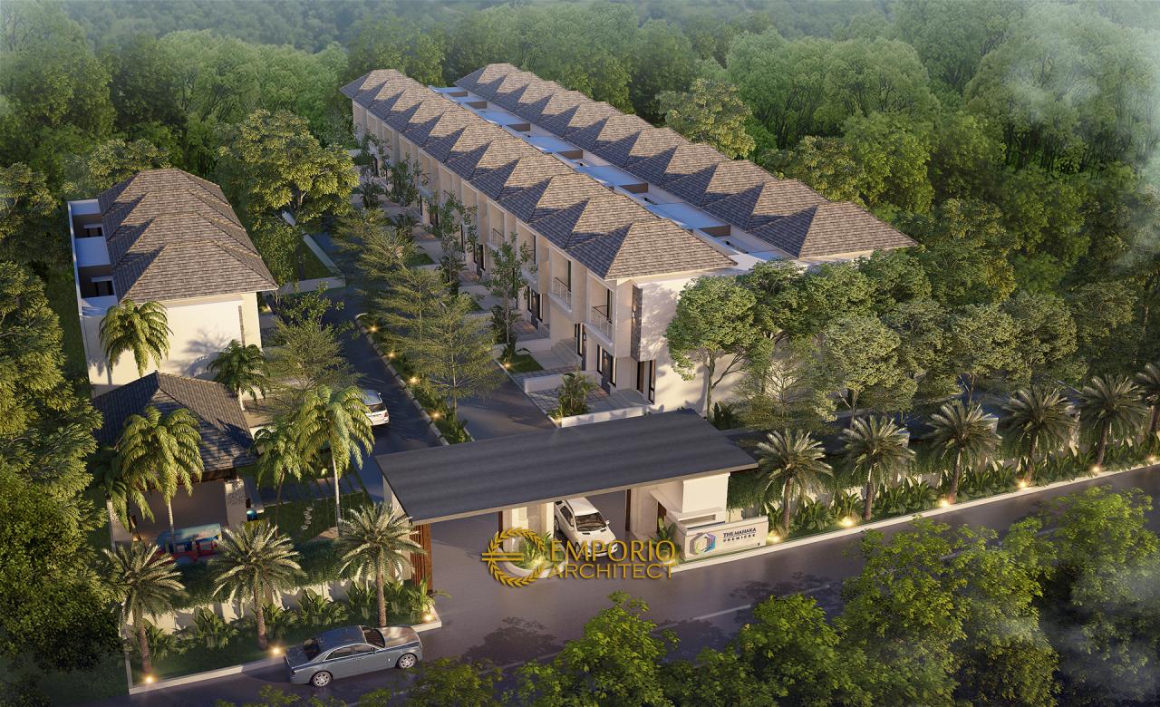 Desain Exterior 3 Villa Bali 2 Lantai The Mahaka Premiere di Bekasi 3