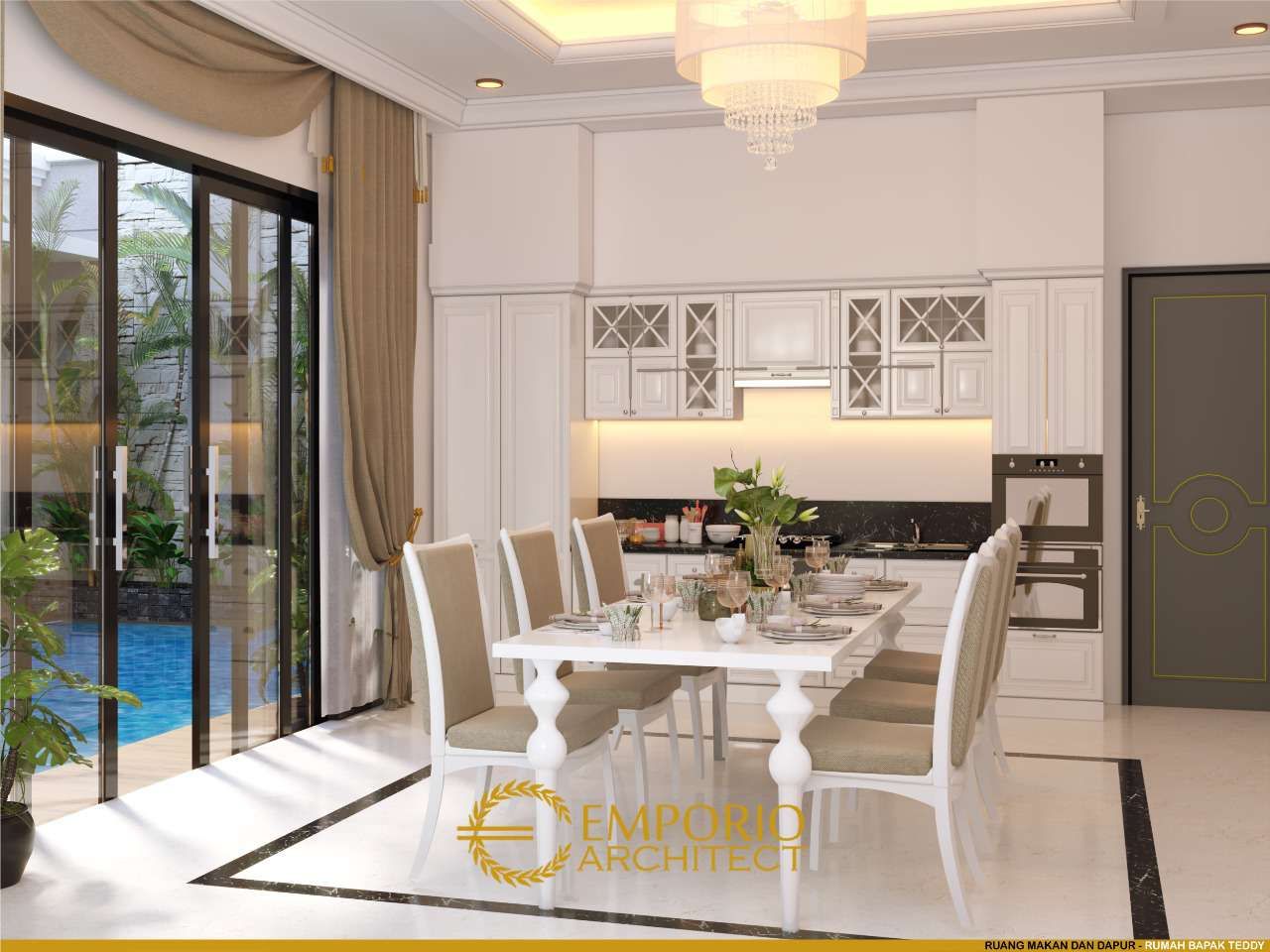 Desain Ruang Makan dan Dapur Rumah Bapak Teddy di Bekasi, Jawa Barat 7