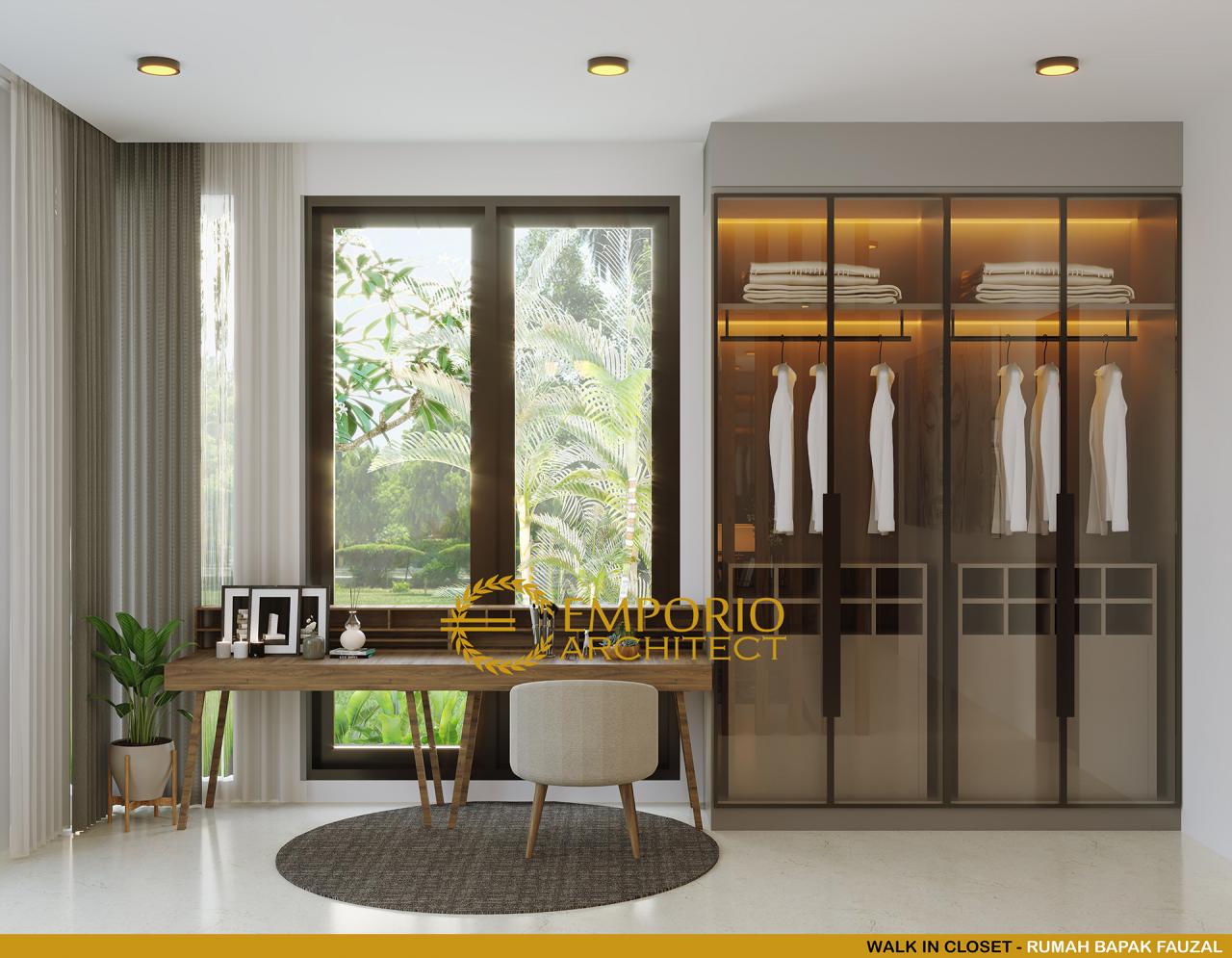 Desain Walk In Closet Rumah Villa Bali 2 Lantai Bapak Fauzal di Bireuen, Aceh 9