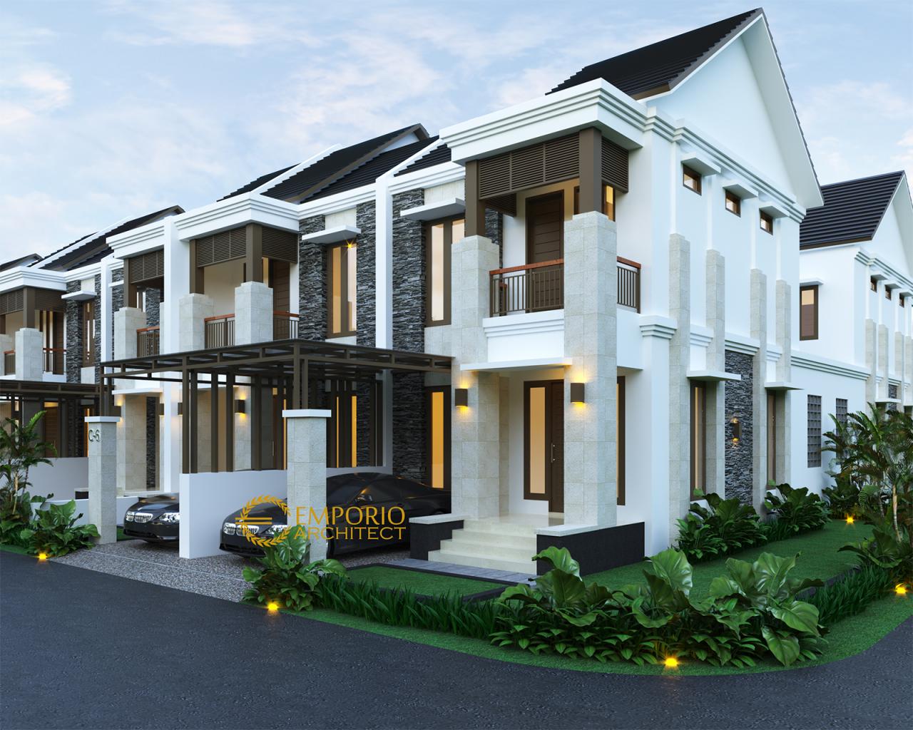 Desain Perumahan Villa Bali 2 Lantai Pakansari di Bogor, Jawa Barat
