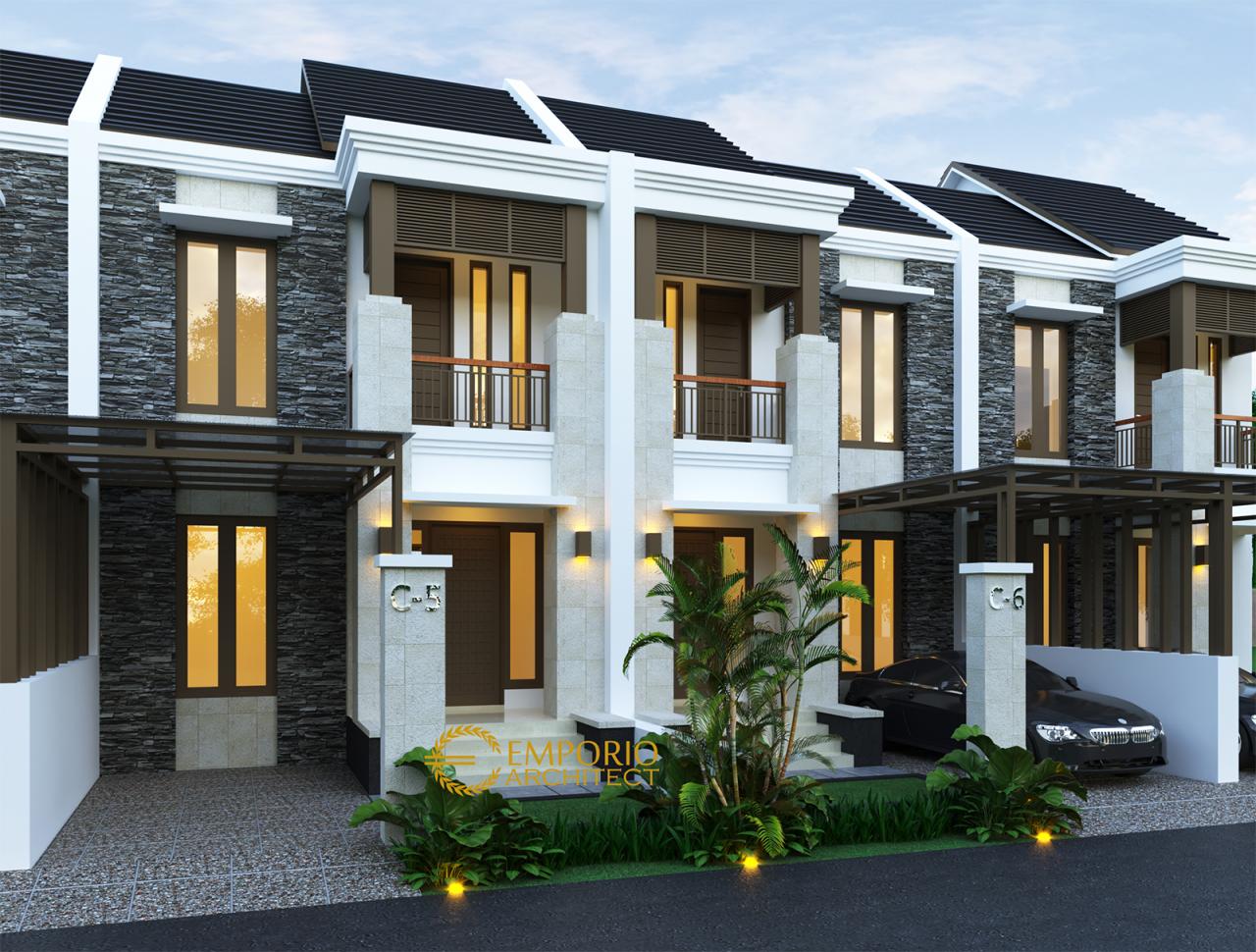 Desain Perumahan Villa Bali 2 Lantai Pakansari di Bogor, Jawa Barat