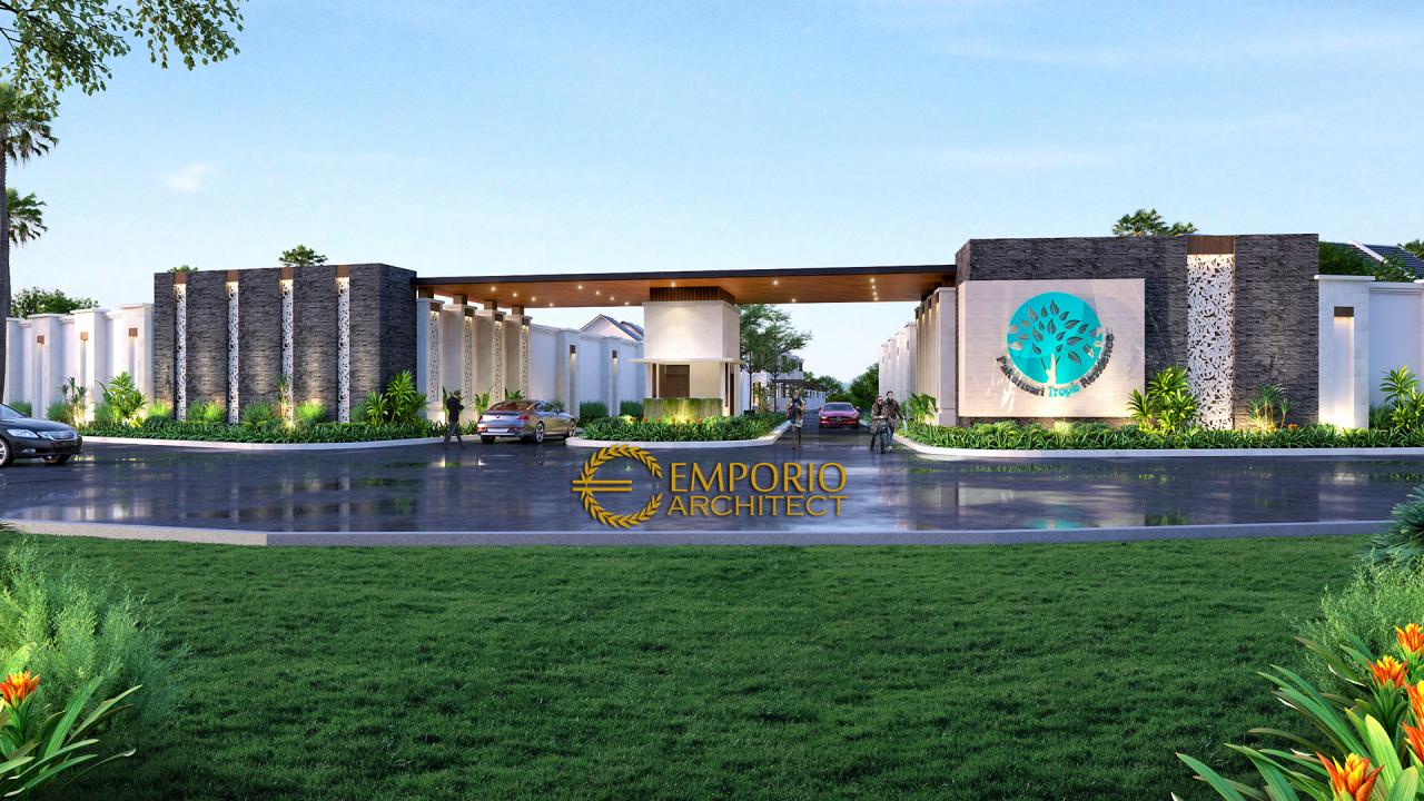 Desain Exterior 5 Perumahan Villa Bali 2 Lantai Pakansari di Bogor, Jawa Barat 7