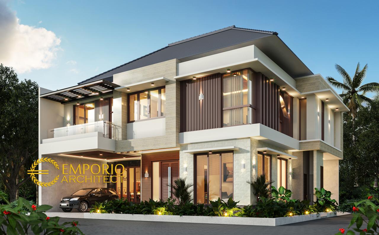 Desain Rumah Modern 2 Lantai Ibu Kiki di Bogor, Jawa Barat