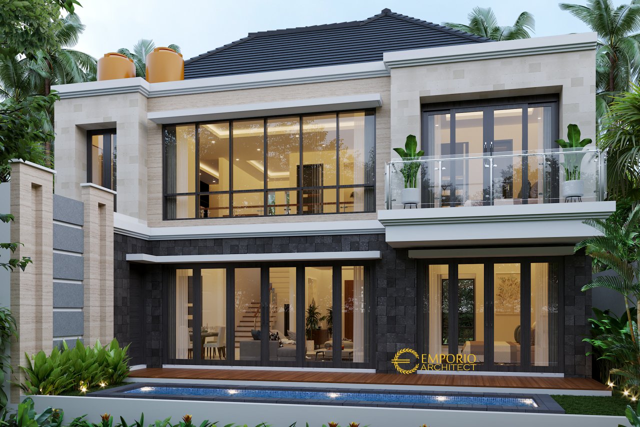 Desain Rumah Modern 2 Lantai Bapak Yadi di Bontang, Kalimantan Timur 2