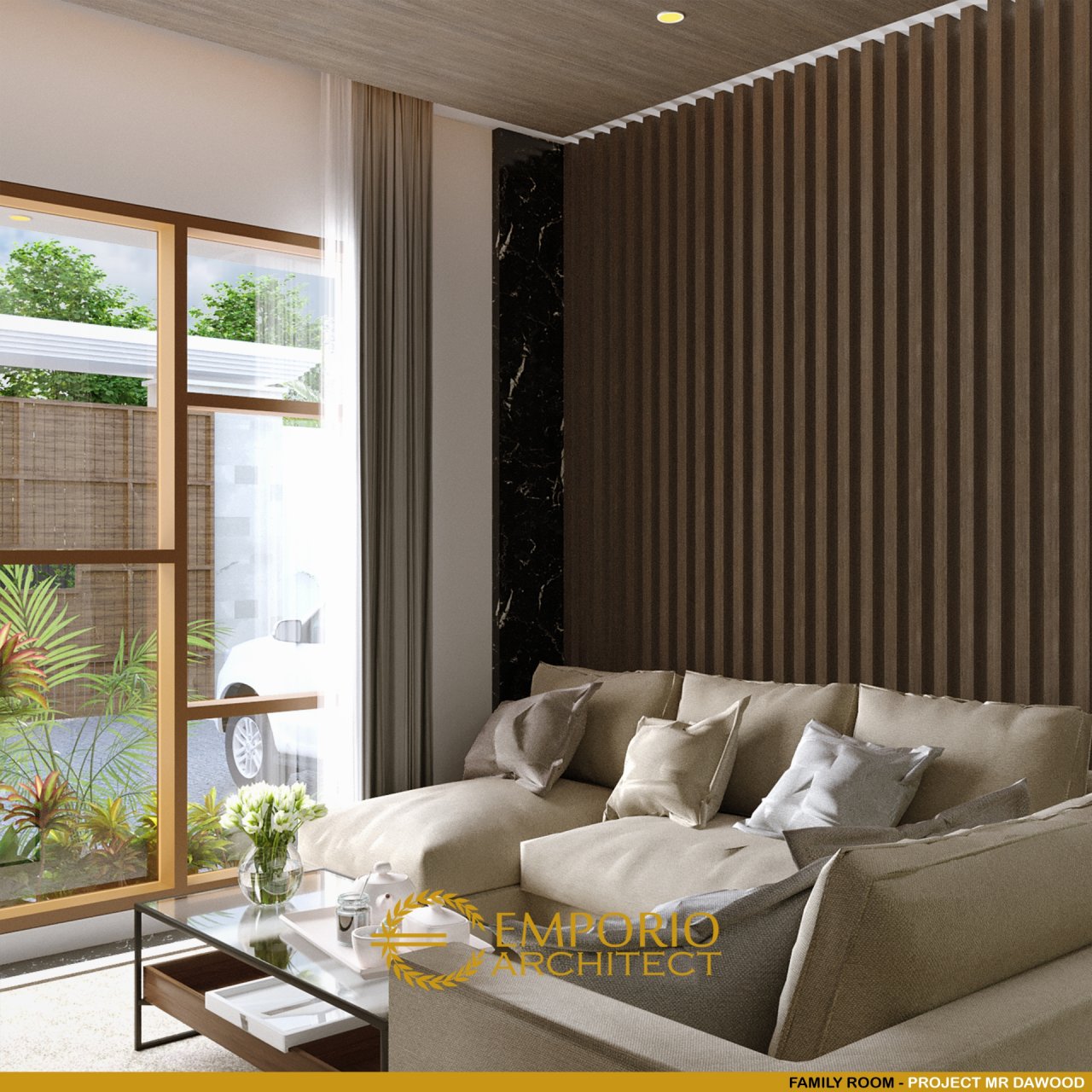 Desain Ruang Keluarga Rumah Mr. Dawood di Brunei Darussalam 9