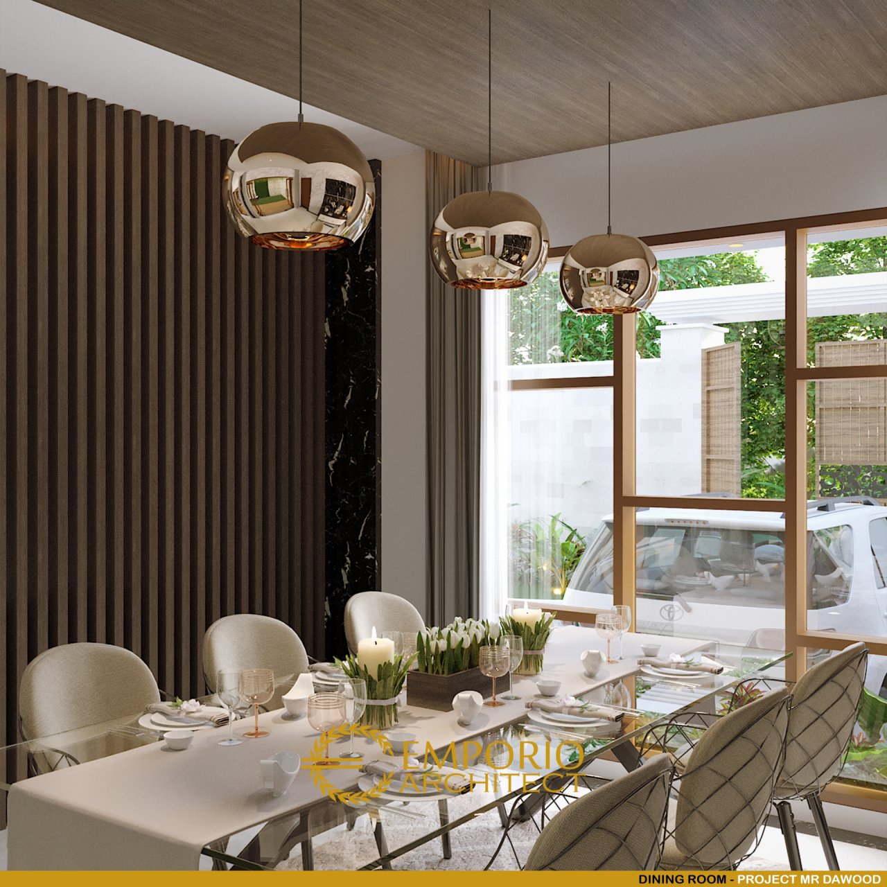 Desain Ruang Makan Rumah Mr. Dawood di Brunei Darussalam 10