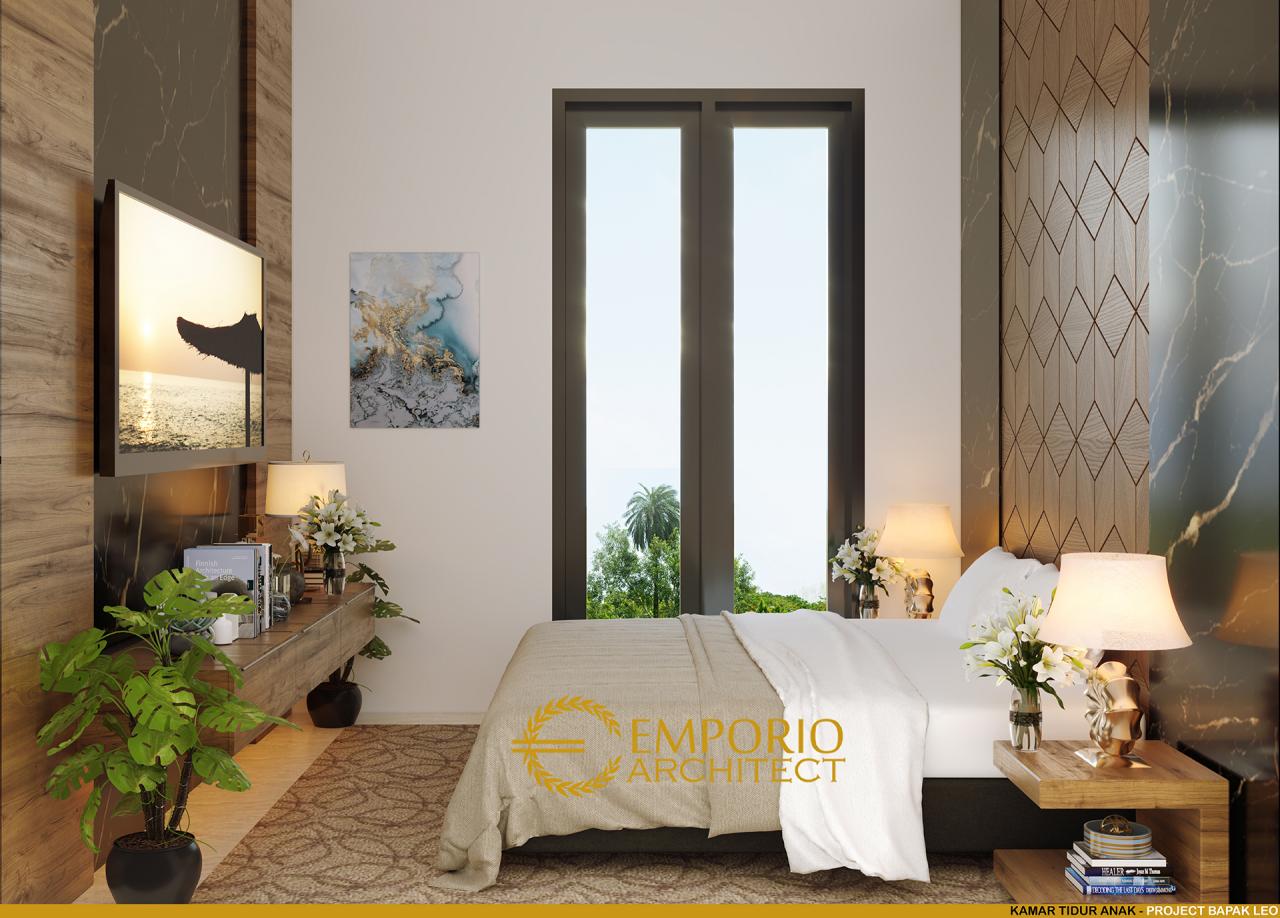 Desain Kamar Tidur Anak Townhouse Modern 2 Lantai Bapak Leo di BSD, Tangerang Selatan, Banten 8